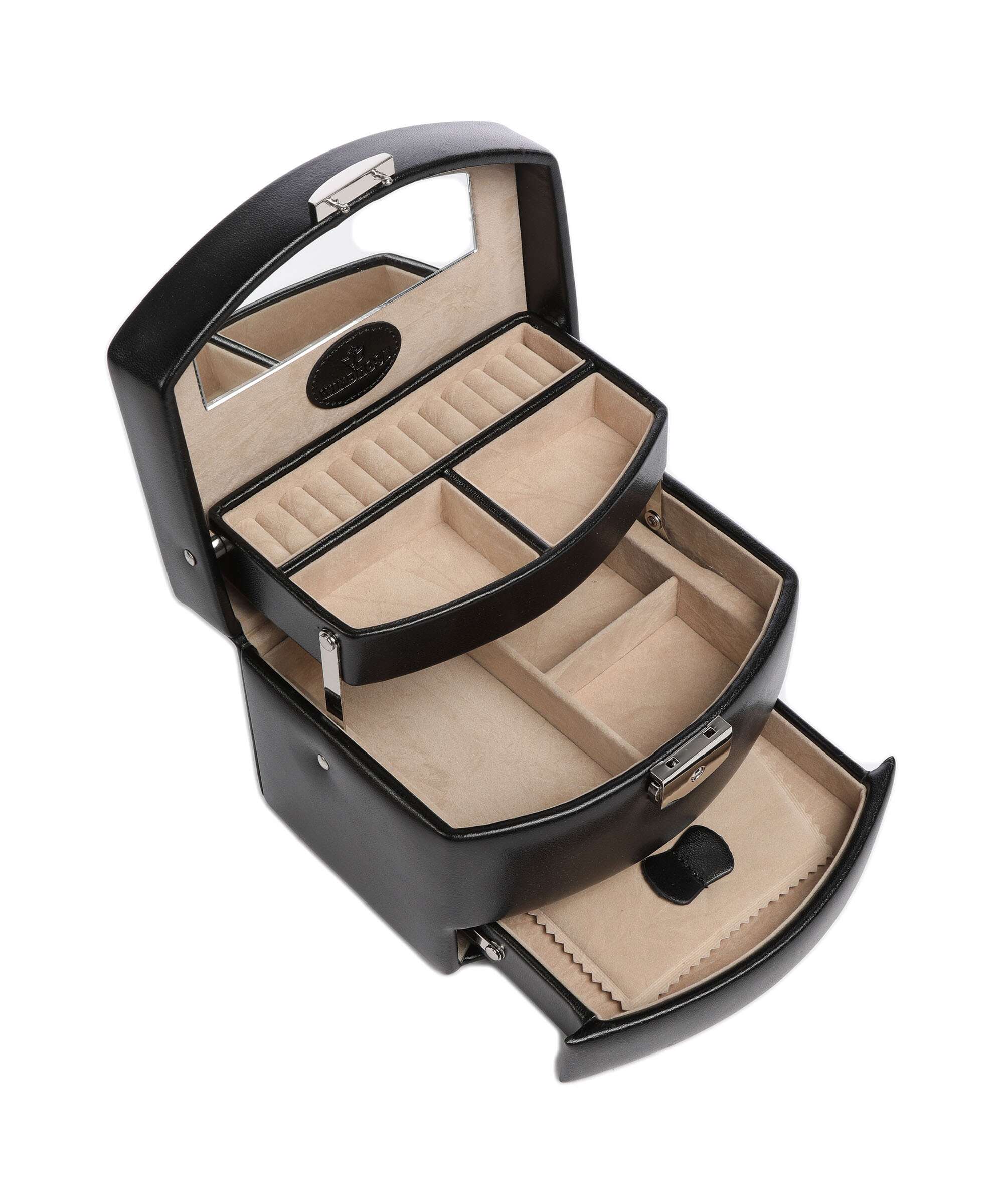 Windrose Merino Jewelry box schwarz