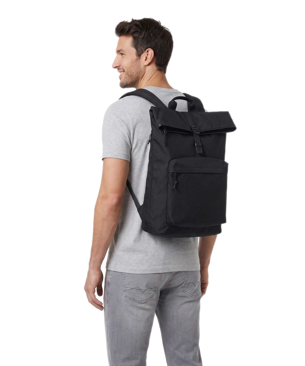 Bogner Myoko Leon Rolltop backpack black