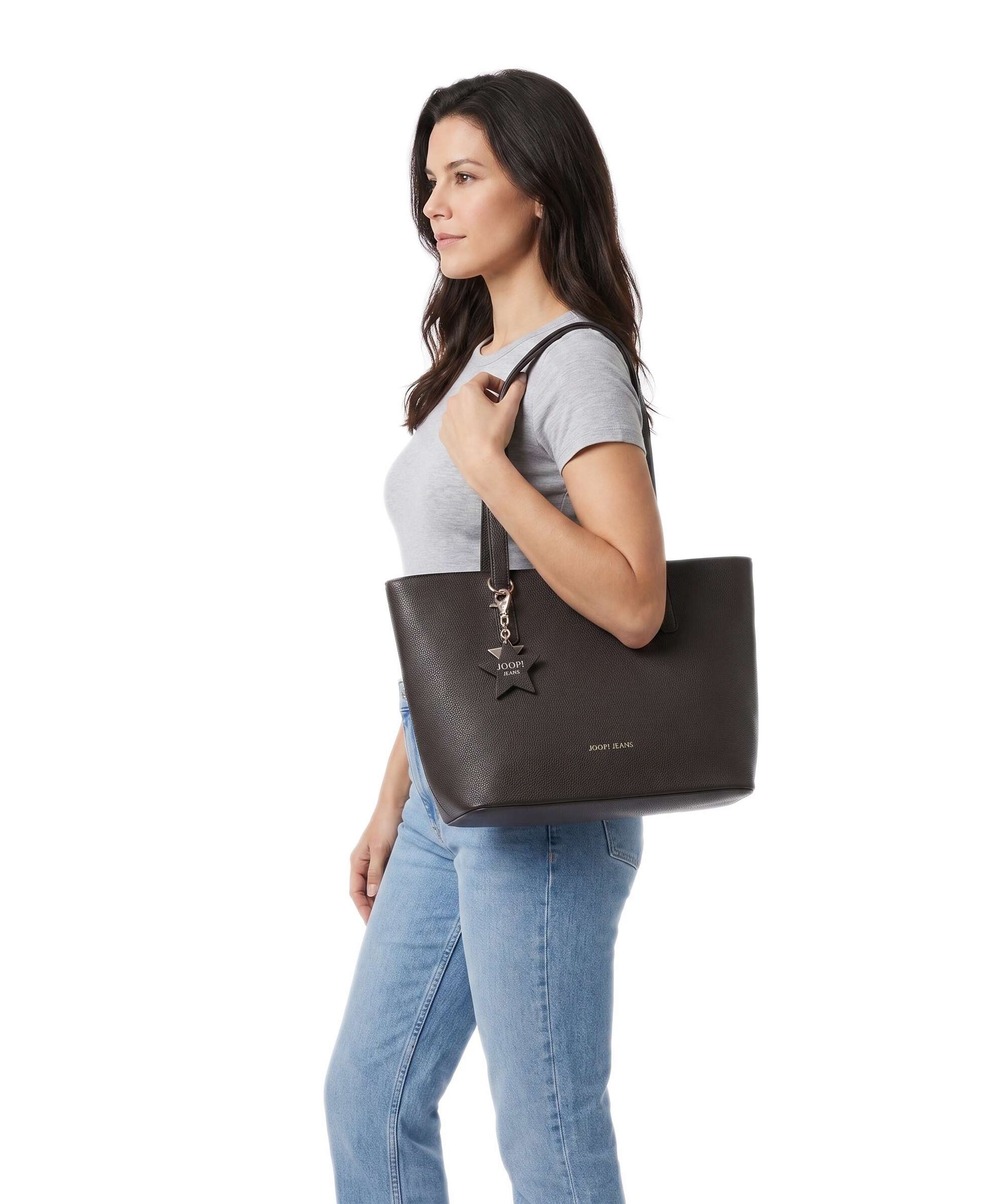 JOOP! Jeans Salve Lara Tote bag darkbrown