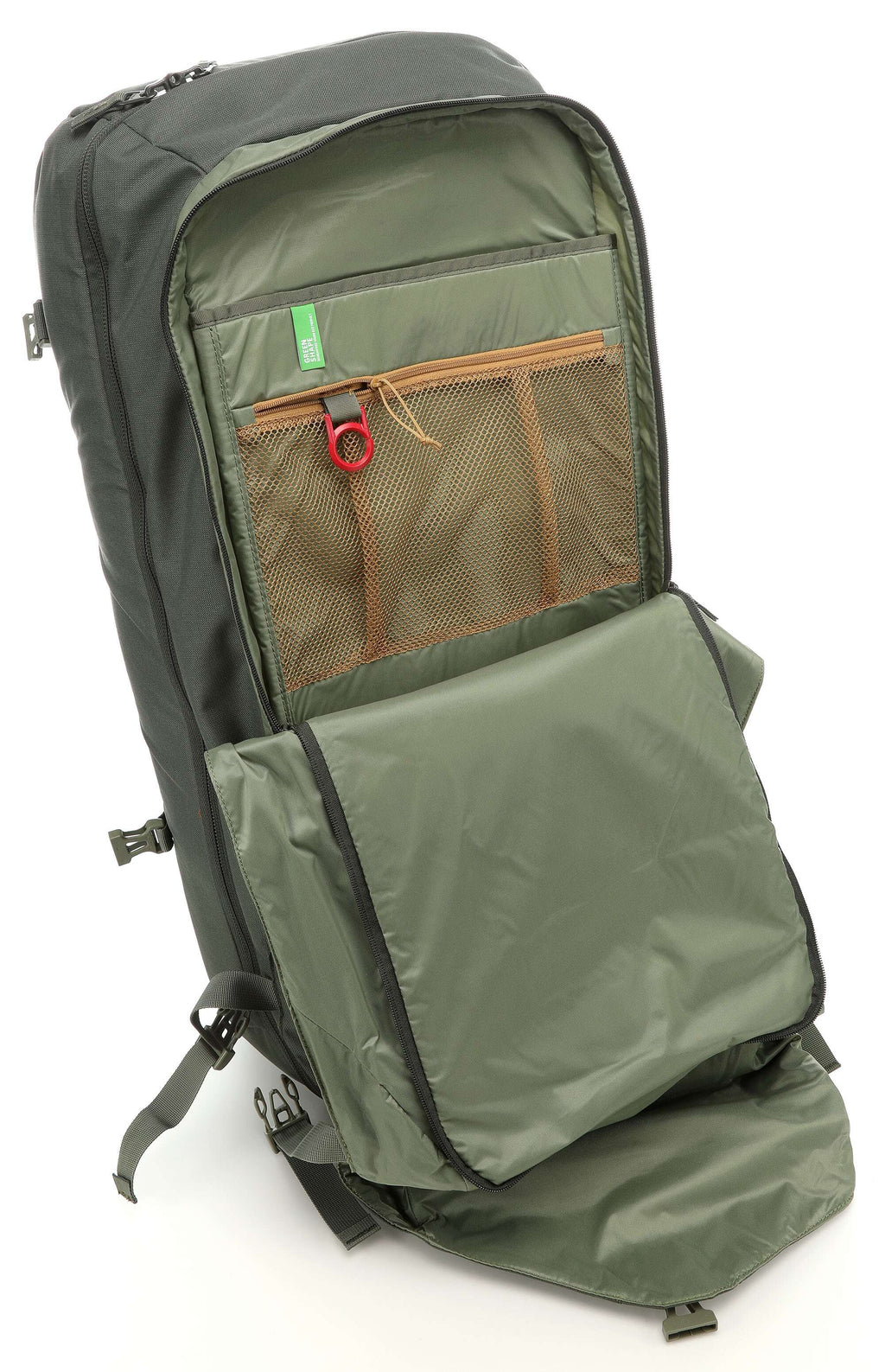 reiserucksack 65 liter Vaude Mundo 65+ To Go Reiserucksack 15.6″ recyceltes Ripstop-Polyester olive
