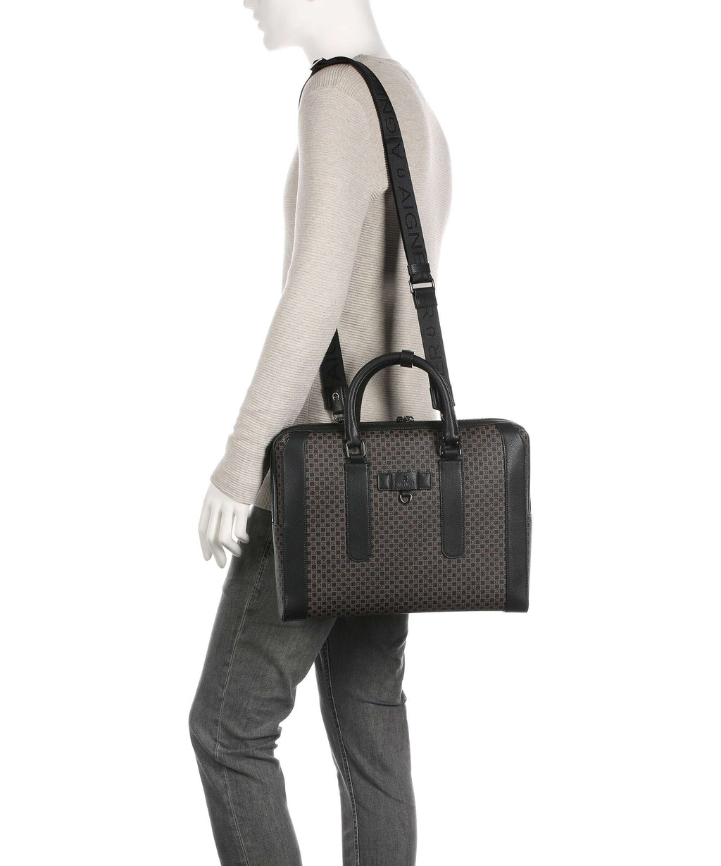 Aigner The Core Briefcase dadino brown