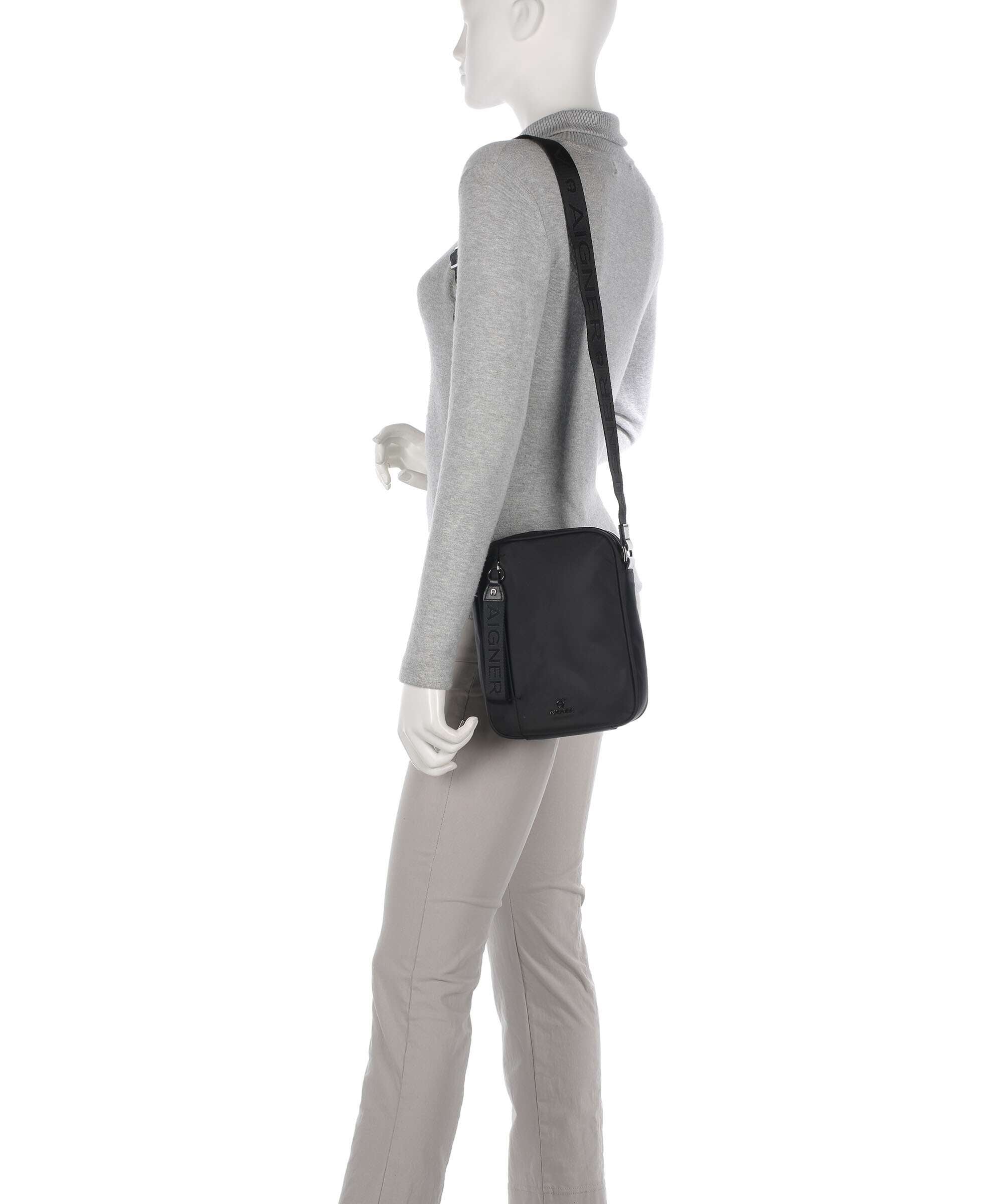 Aigner Nico S Crossbody bag black