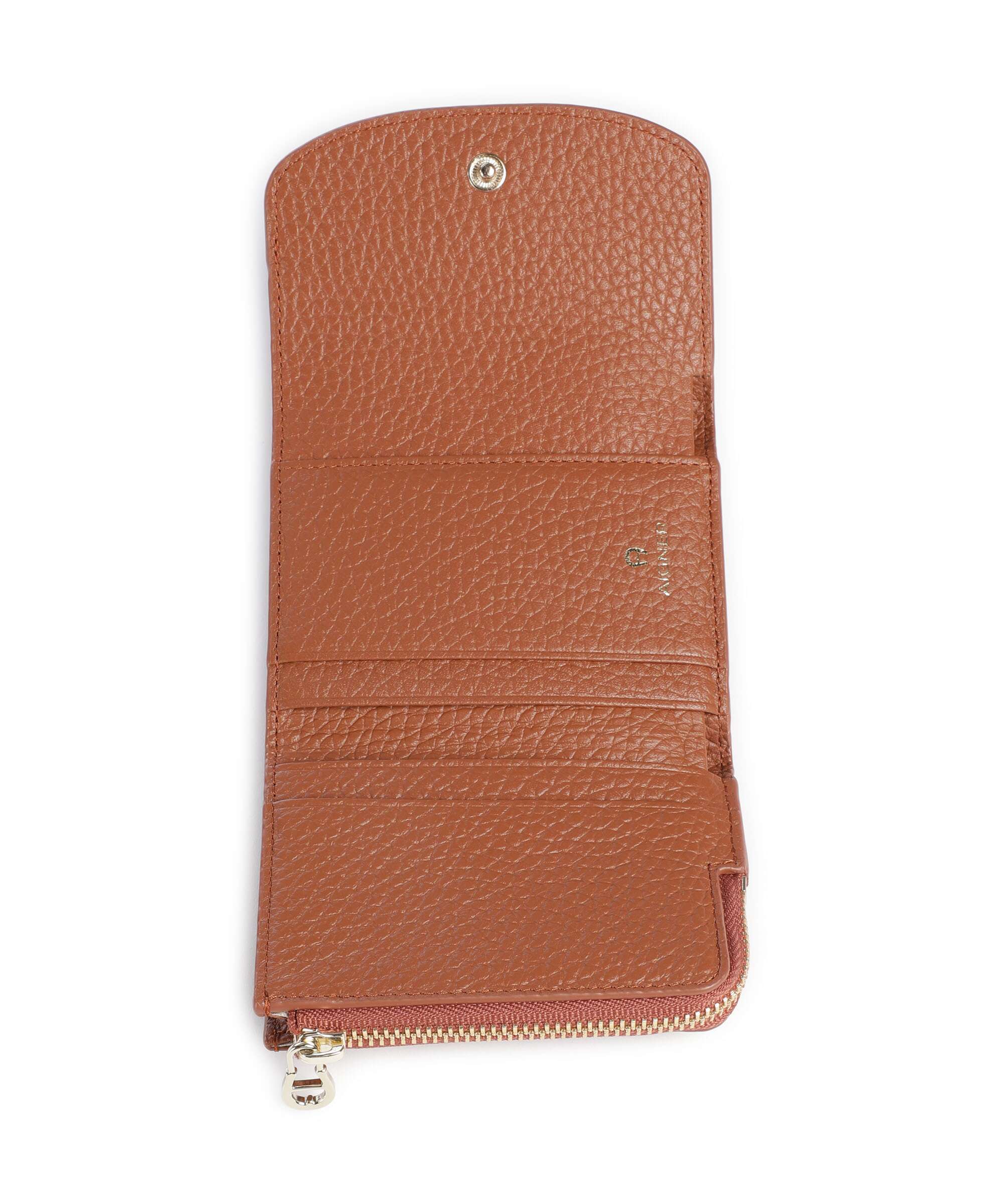Aigner Carré Soft Wallet cognac brown