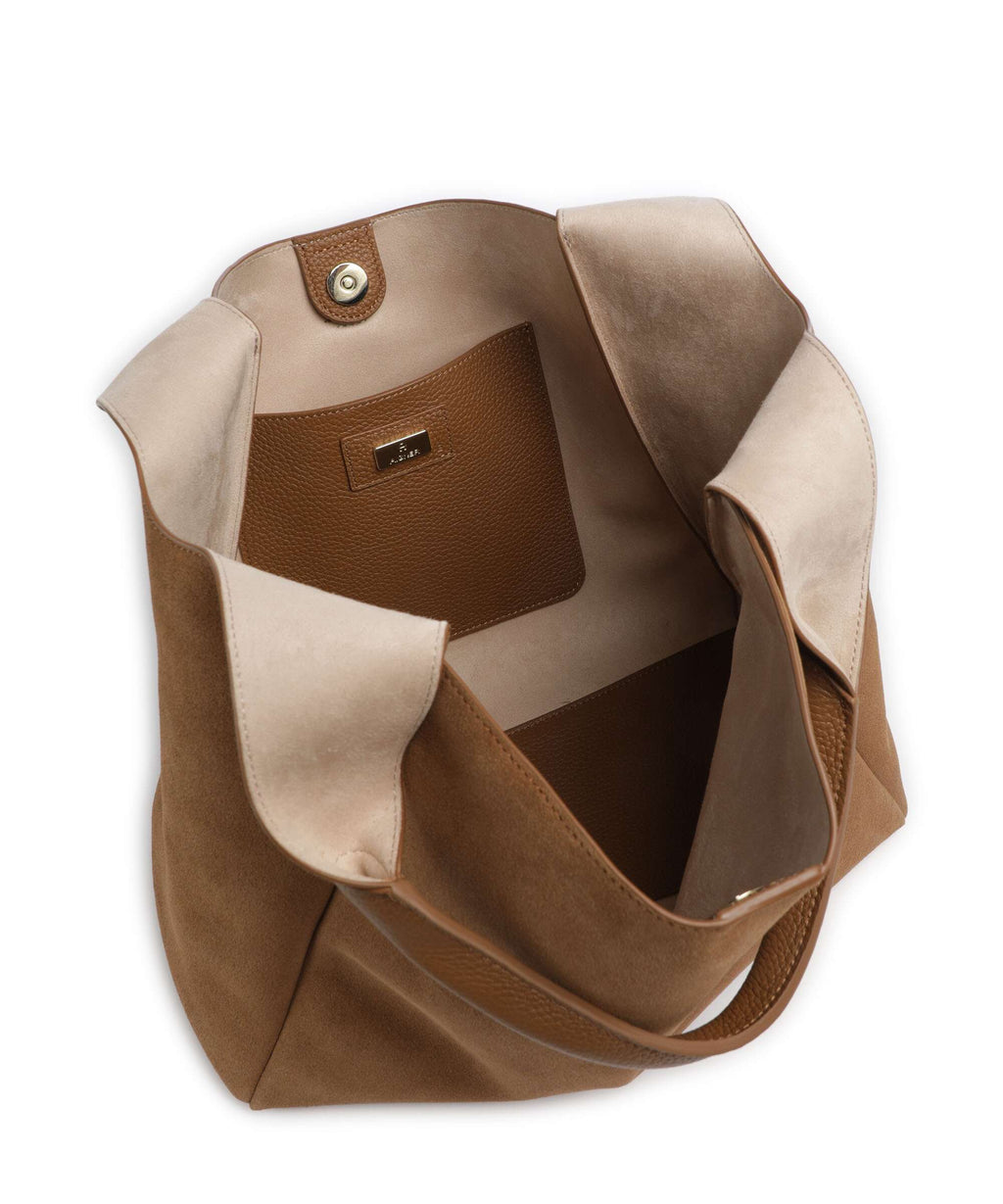 Aigner Zaira M Hobo bag oat beige
