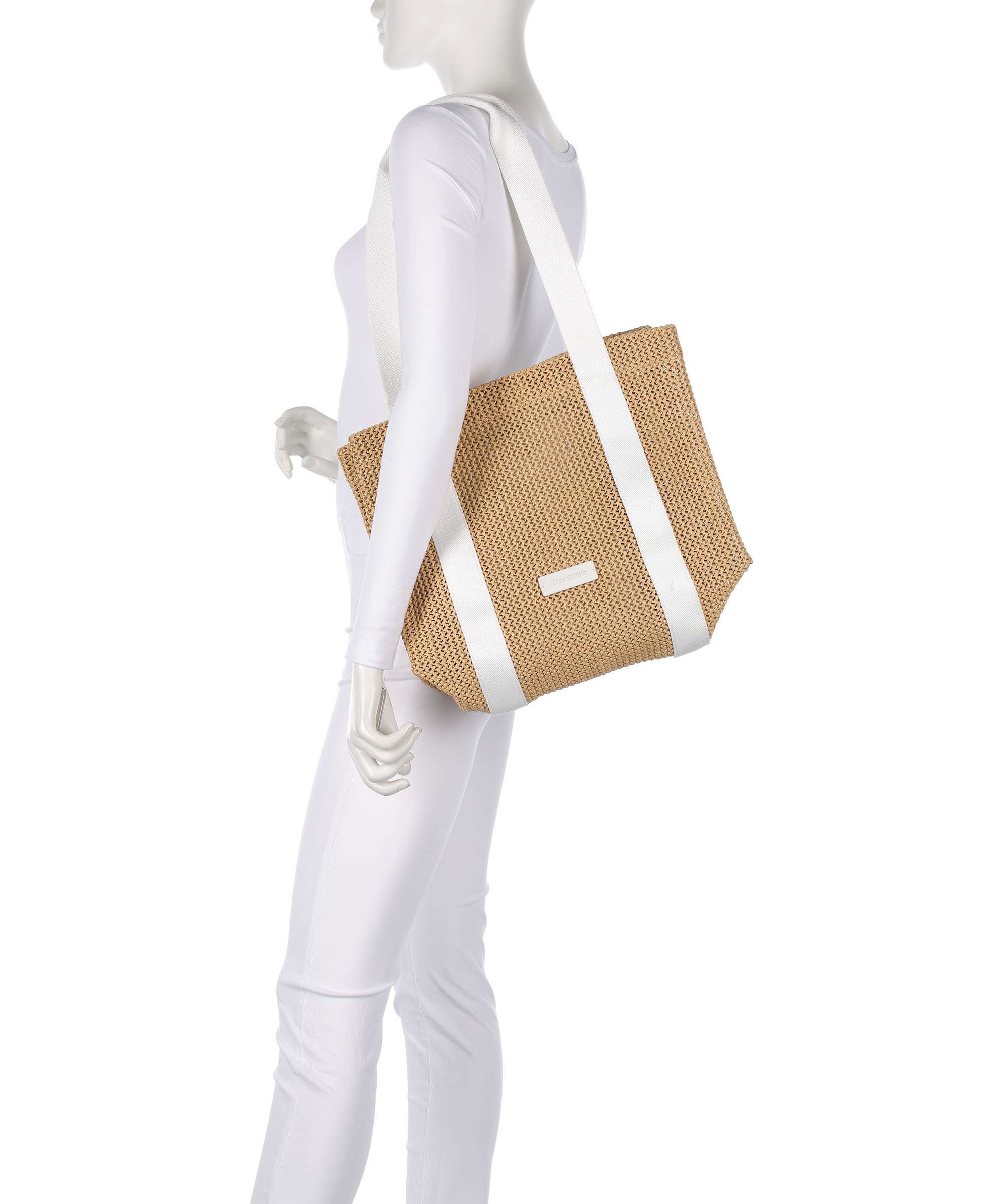 Marc O'Polo Runja Tote bag white cotton