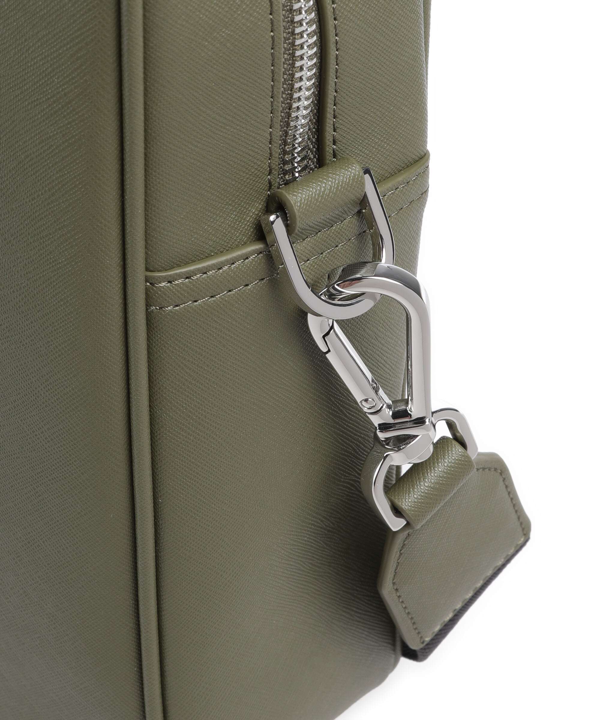 BOSS Northon Briefcase open green