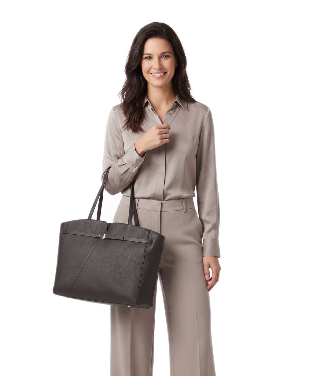 BOSS Revers Tote bag dark brown