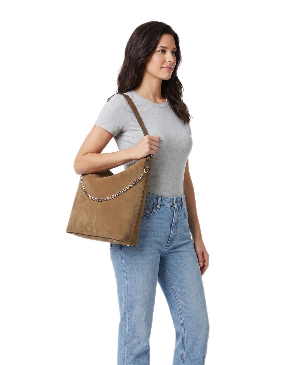 BOSS Yelena Hobo bag medium beige