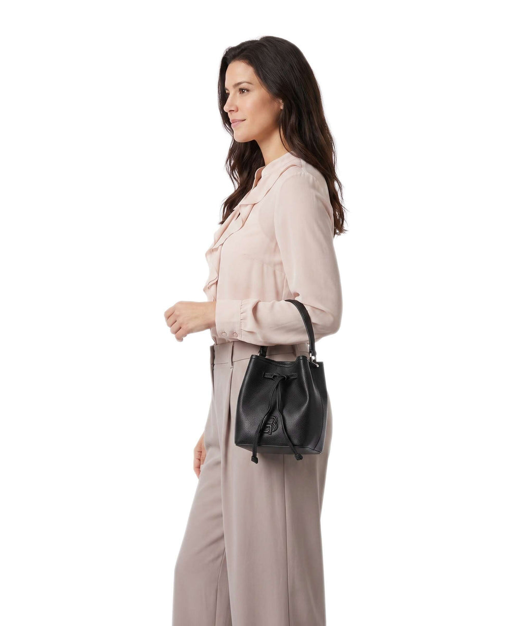 BOSS Anett Small Bucket bag black