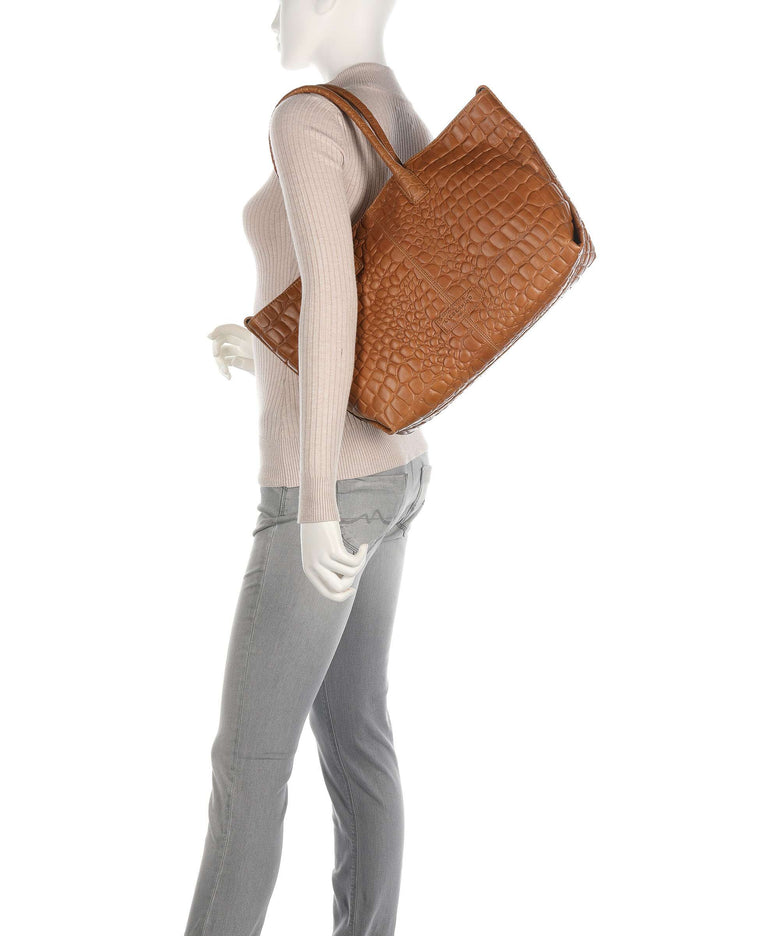 Liebeskind Chelsea Croco M Tote bag golden amber