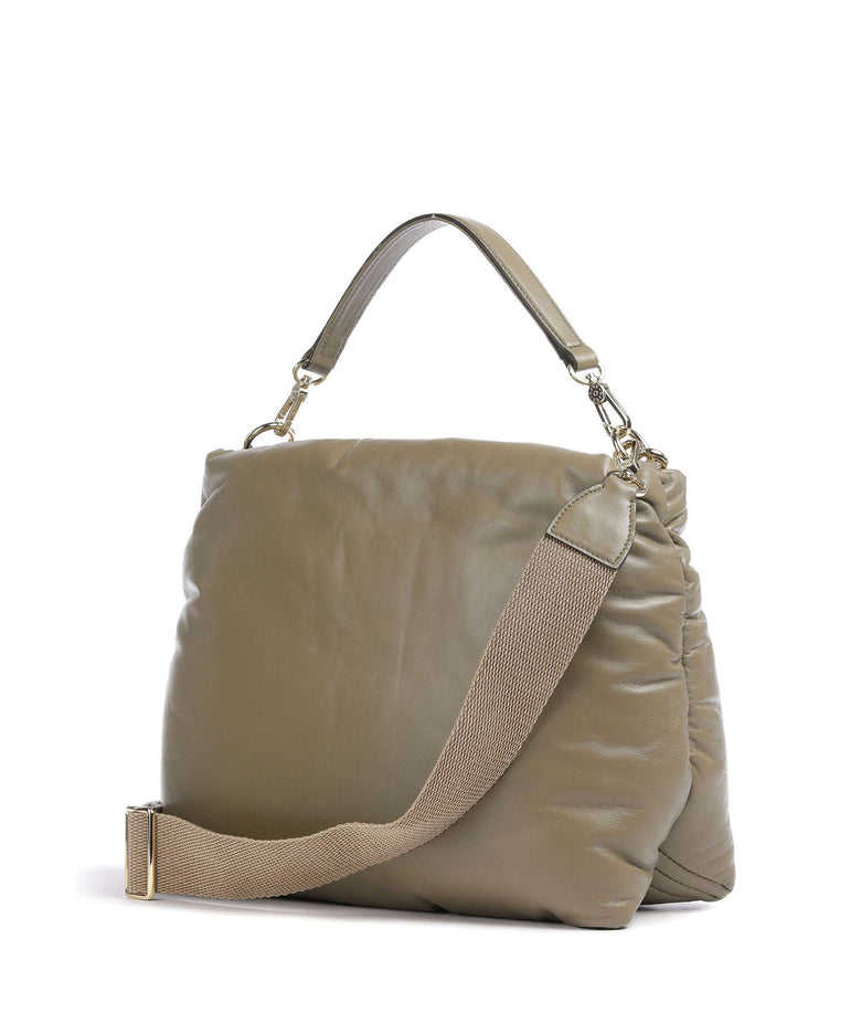 Abro Piuma Lucido Puffer Hobo bag siena