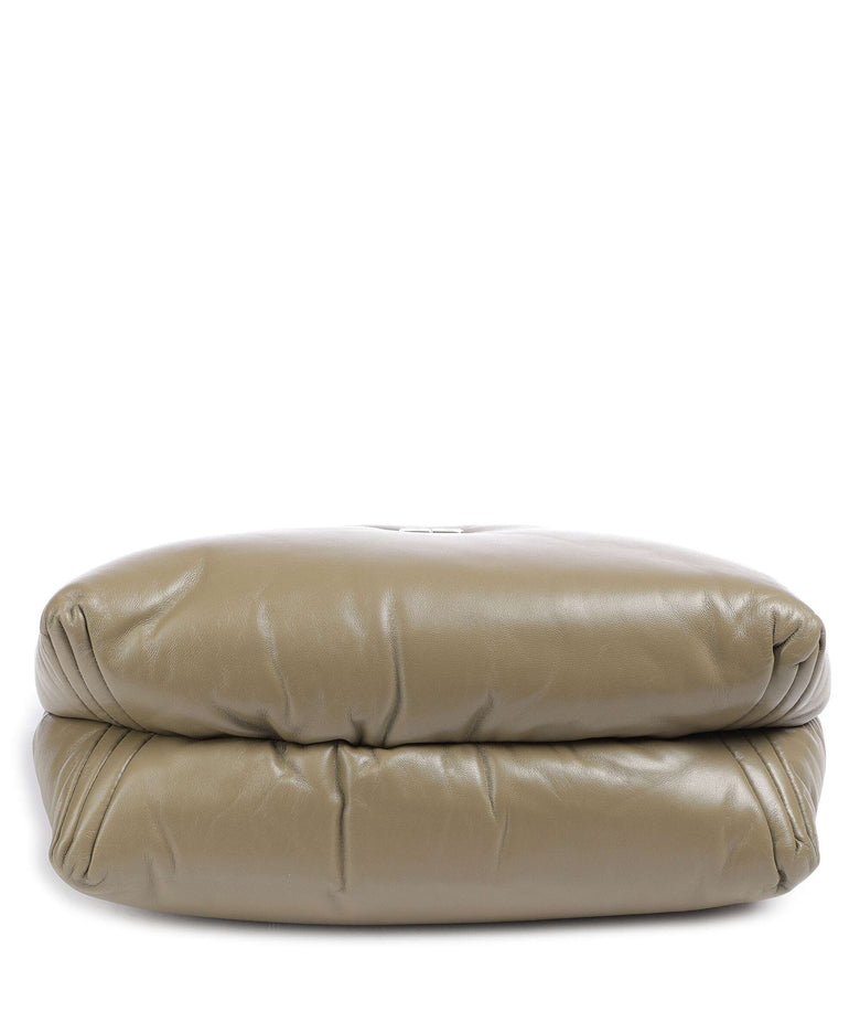 Abro Piuma Lucido Puffer Hobo bag siena