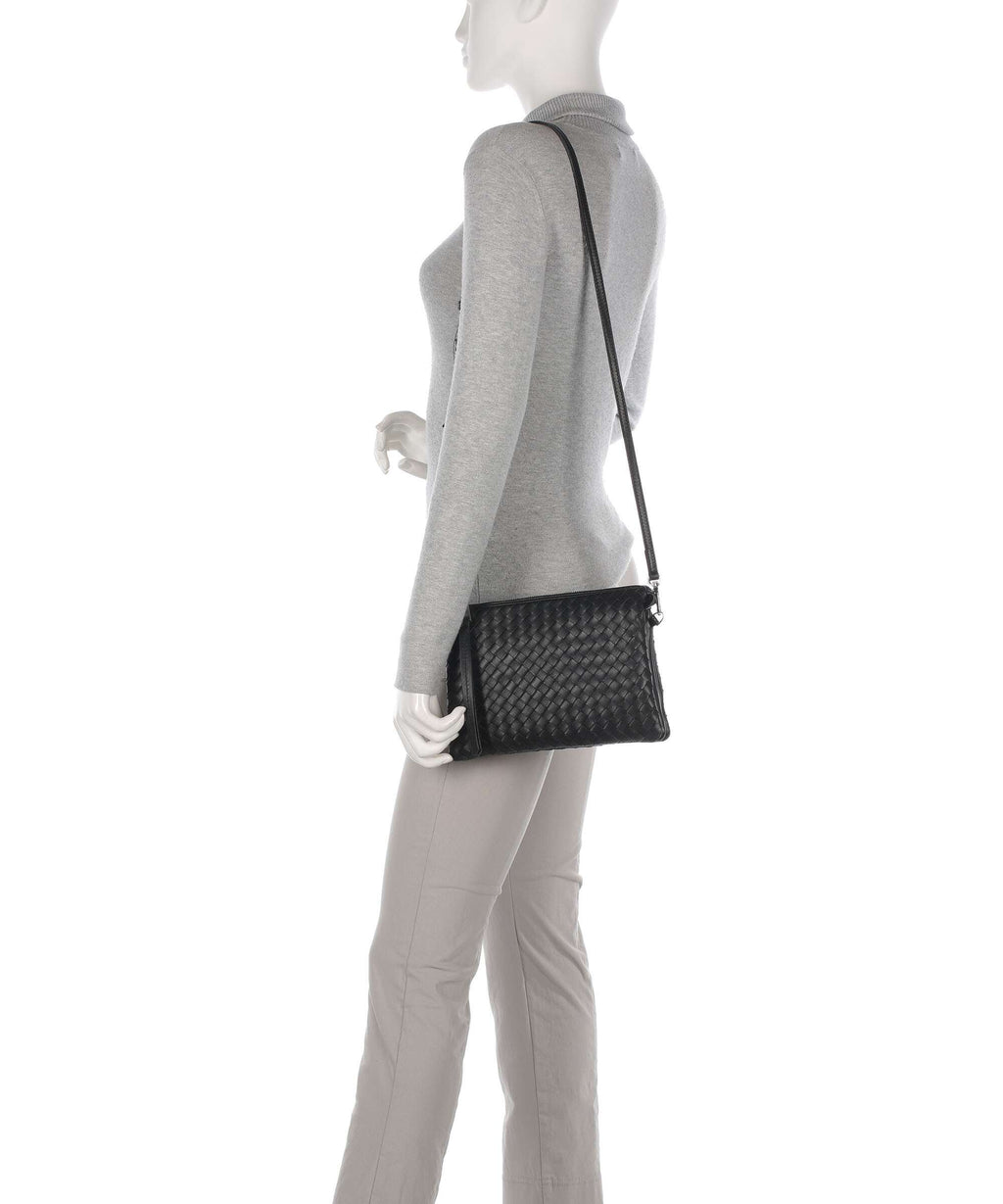Abro Piuma Crossbody bag black/nickel
