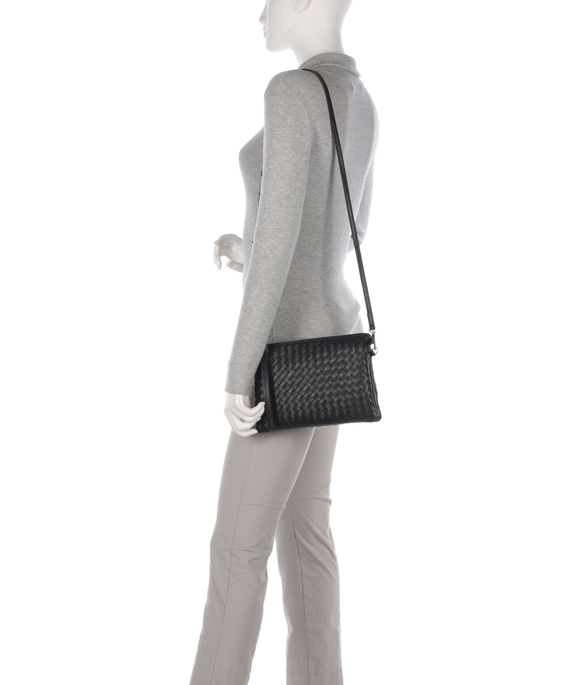 Abro Piuma Crossbody bag black/nickel