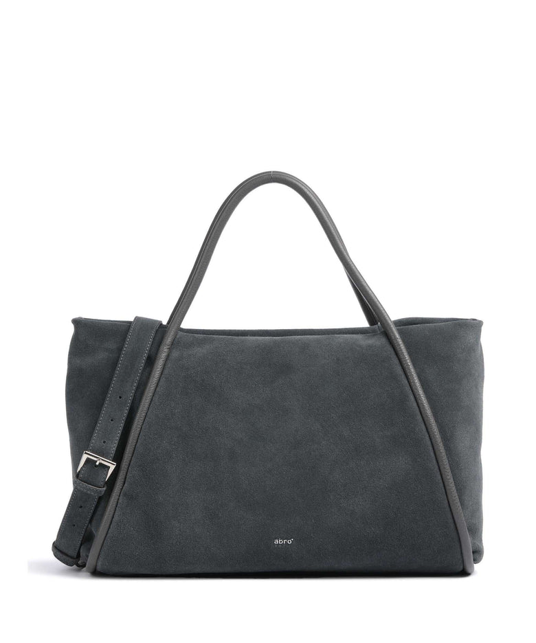 Abro Suede Willow Handbag grey