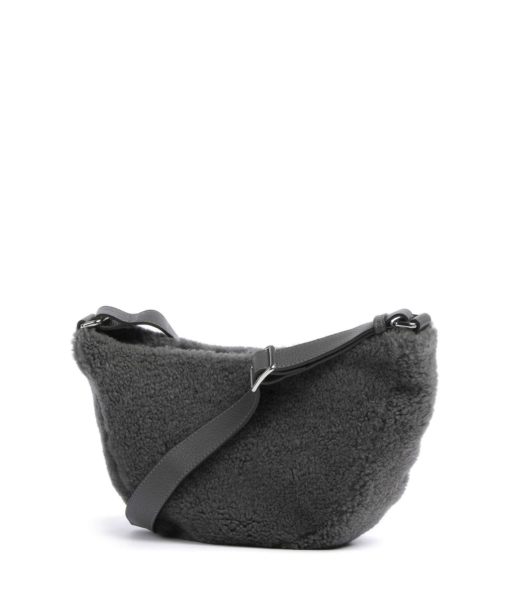 Abro Shearling By My Side Crossbody bag grey