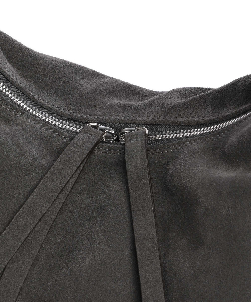 Abro Suede Nana Hobo bag grey