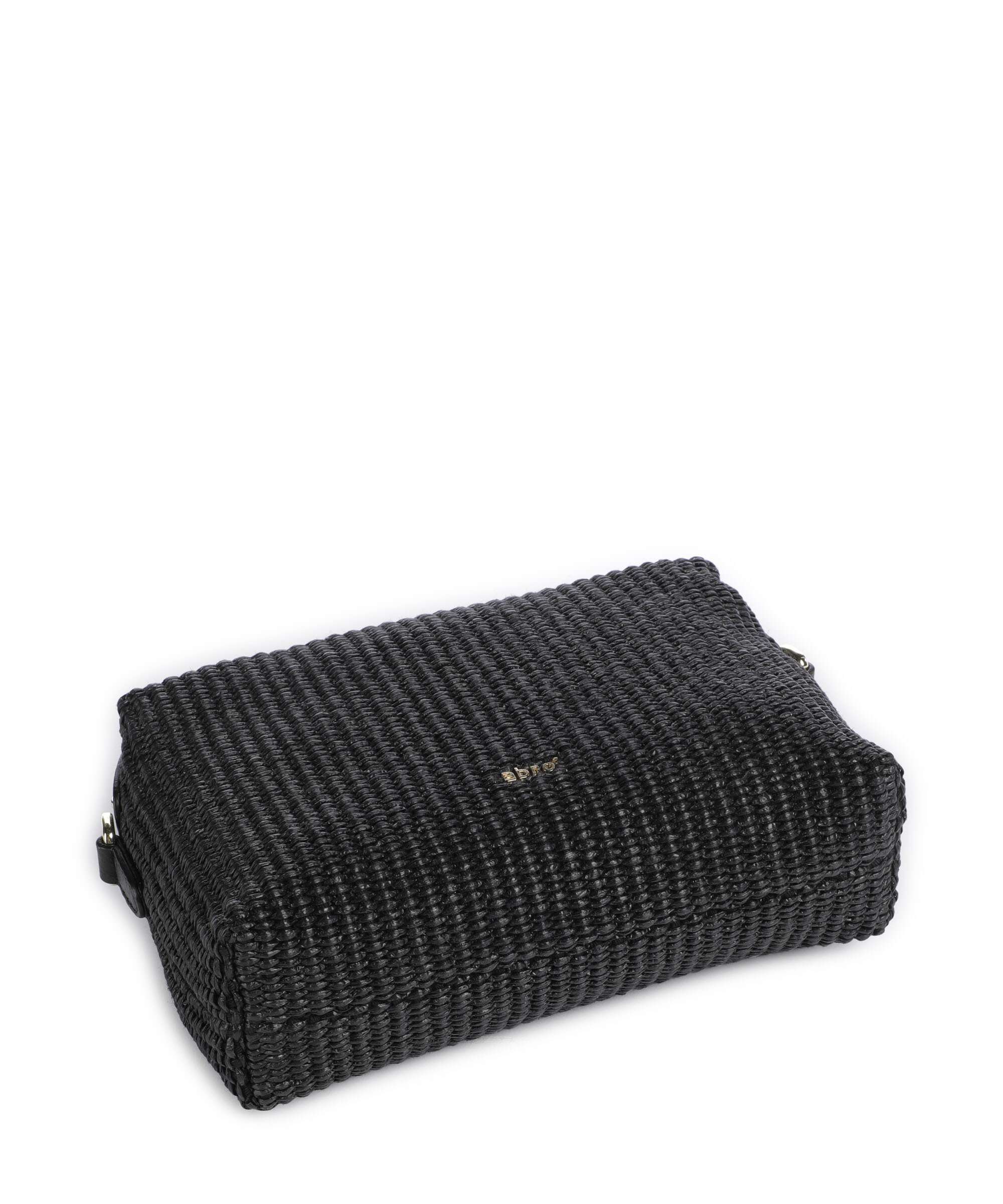 Abro Raffia Kaia Crossbody bag black/gold