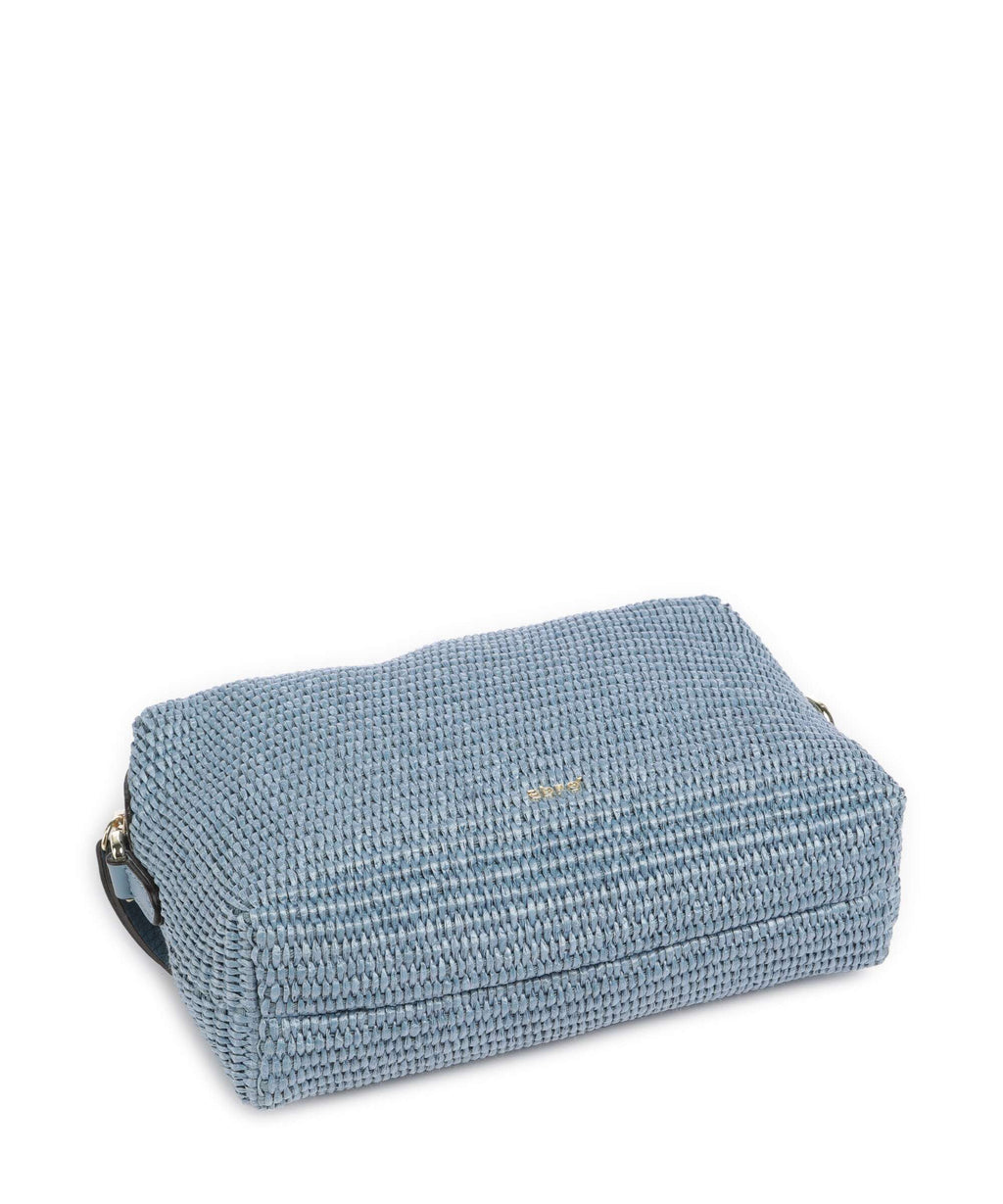 Abro Raffia Kaia Crossbody bag light blue/fairy