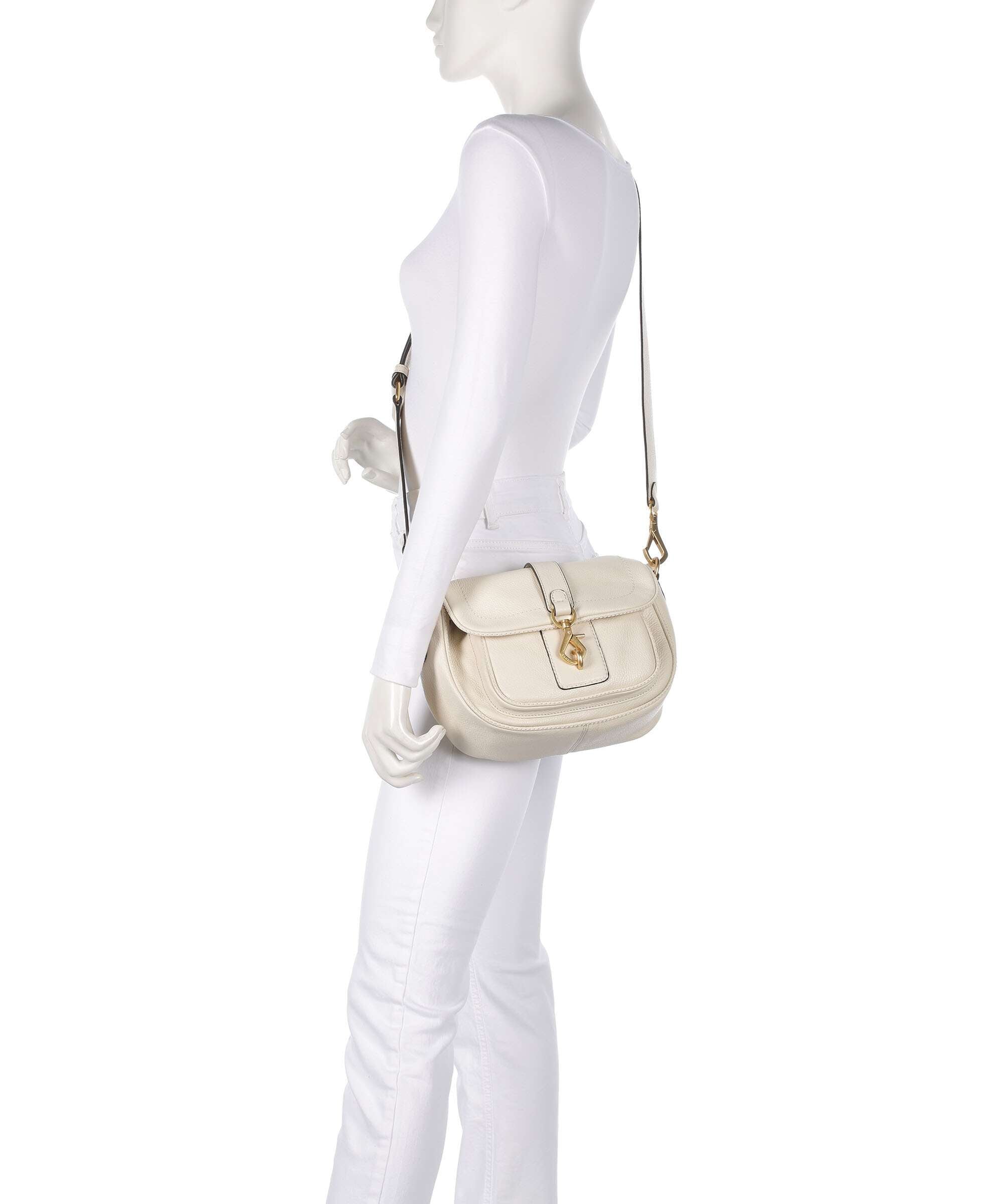 Abro Dalia Star Saddle Shoulder bag beige