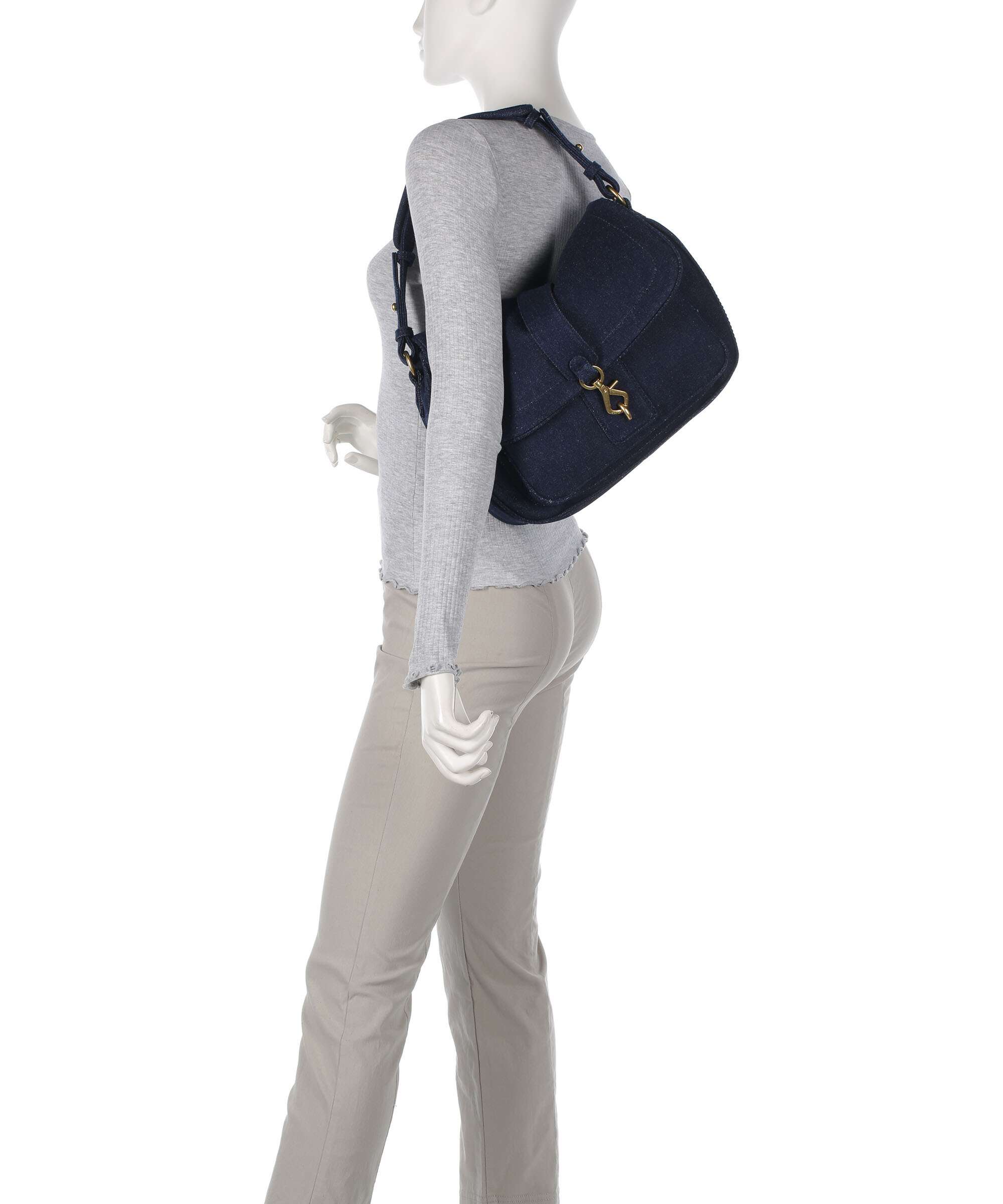 Abro Jeans Star Saddle Hobo bag navy