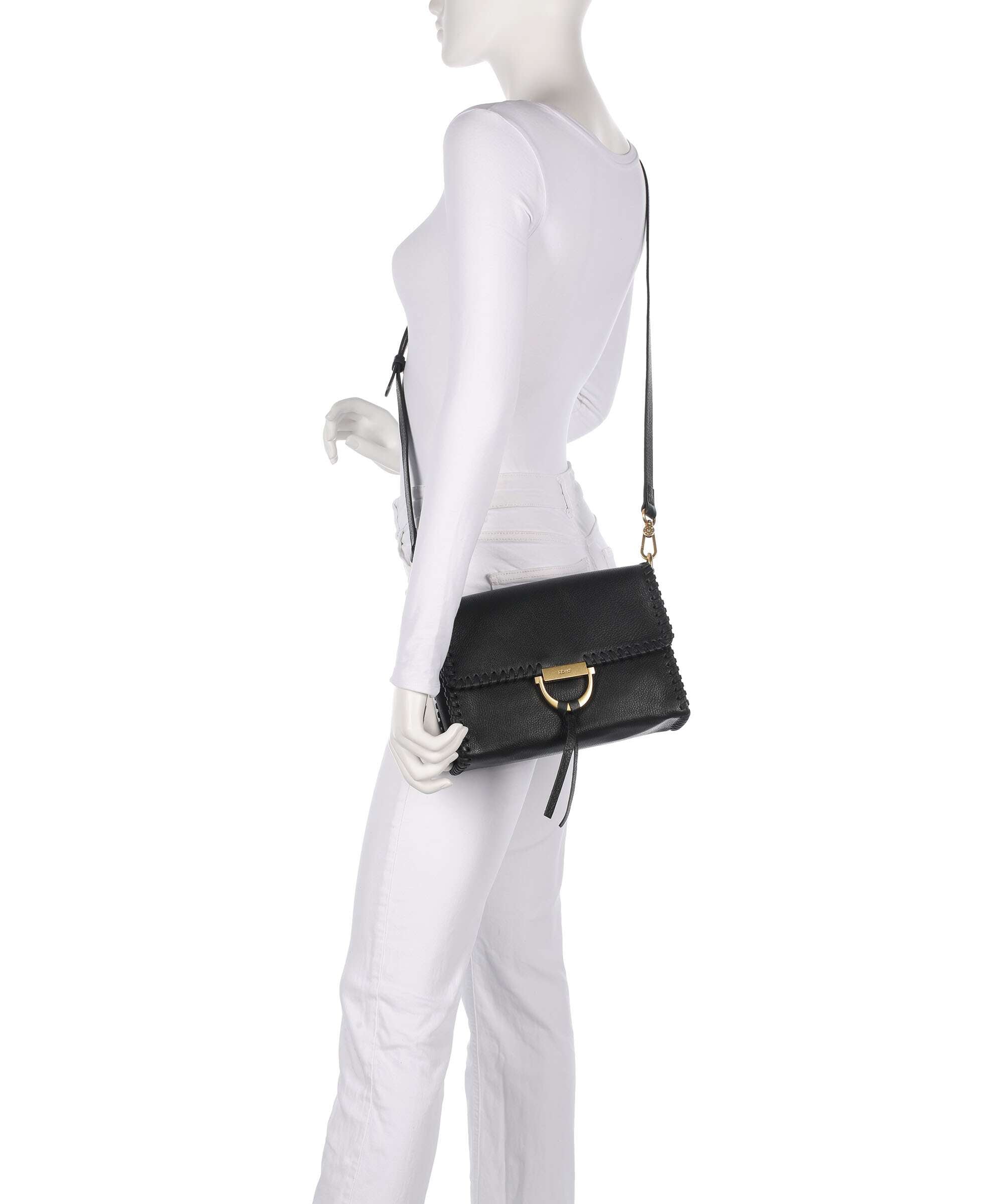 Abro Dalia Temi Stitch Shoulder bag black/gold