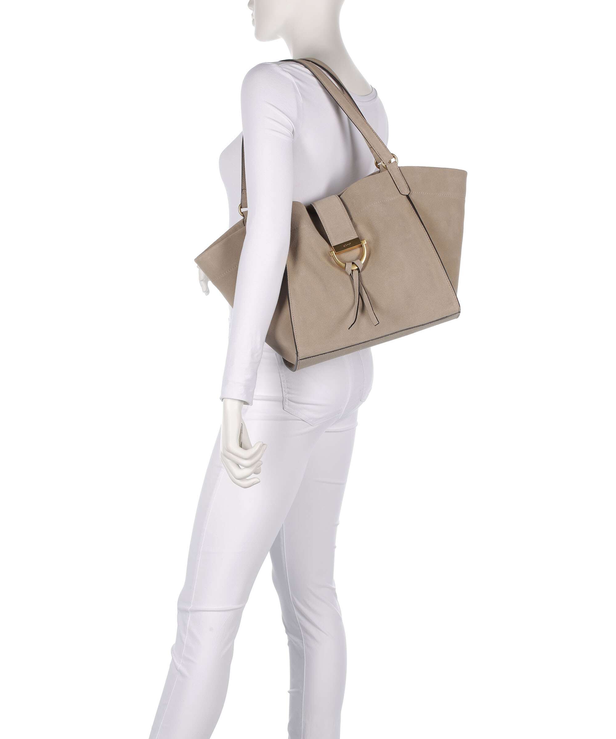 Abro Suede Temi Tote bag siena