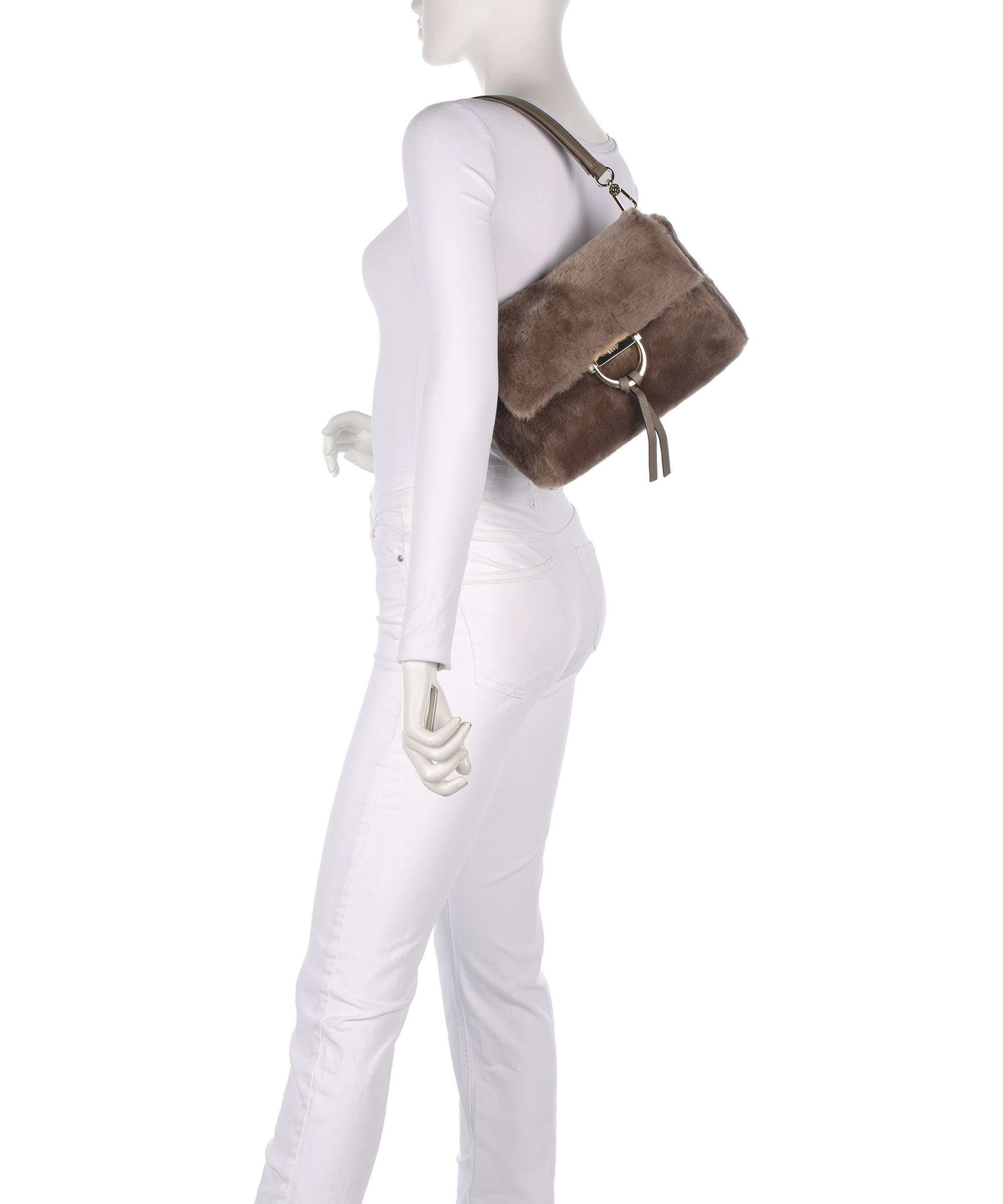 Abro Shearling Temi Shoulder bag tope