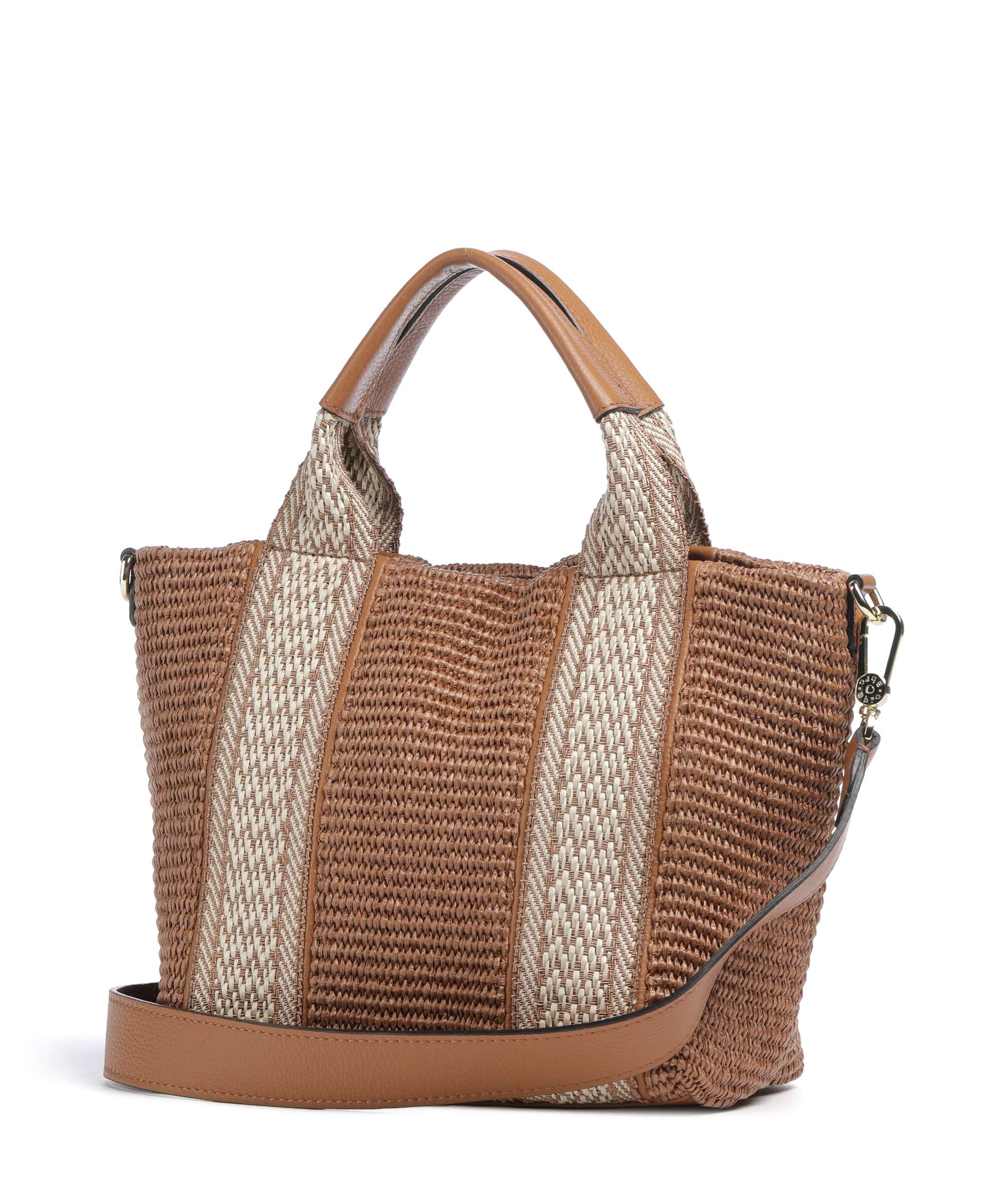 Abro Raffia Kaia Handbag caramel/cognac