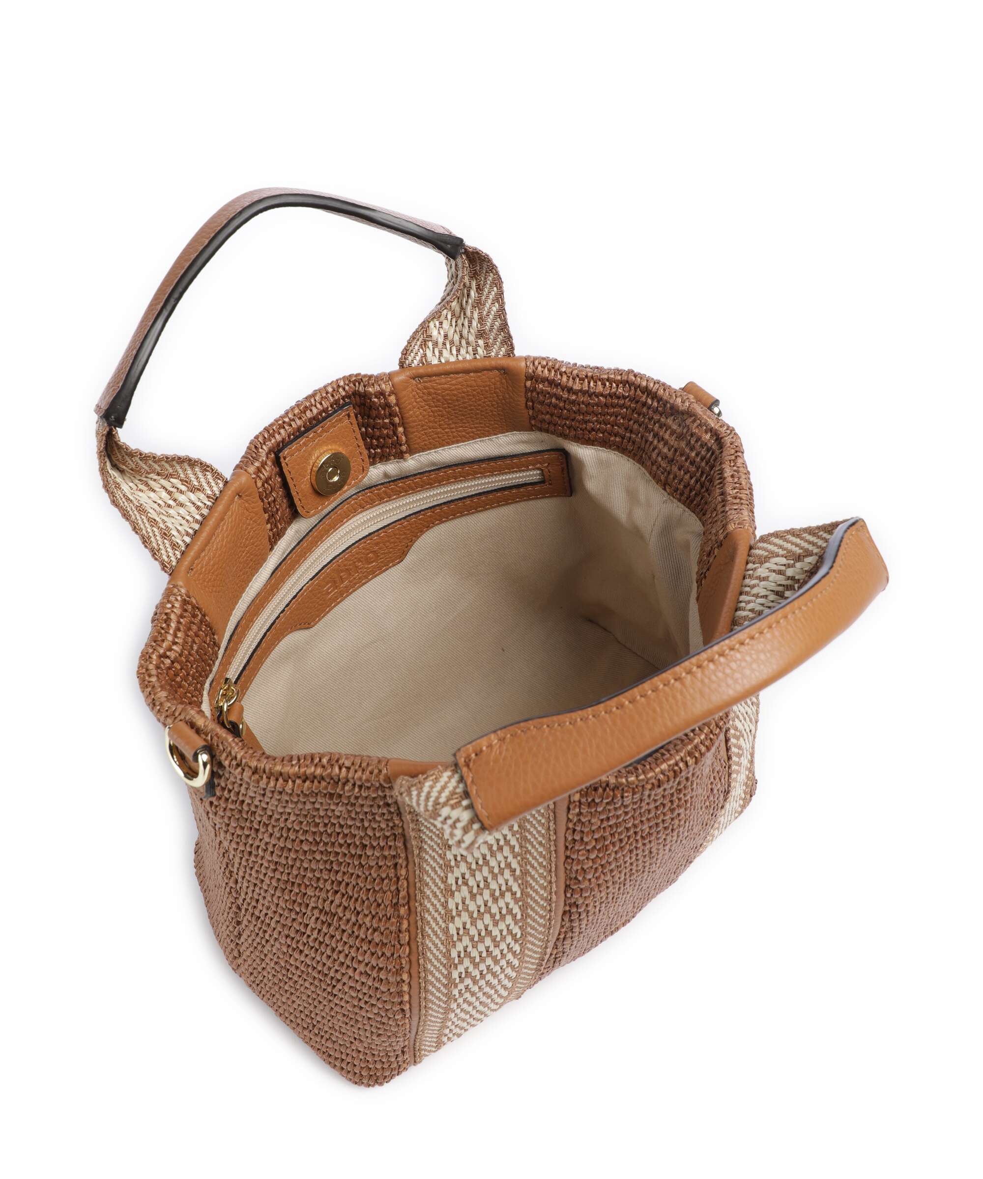 Abro Raffia Kaia Handbag caramel/cognac