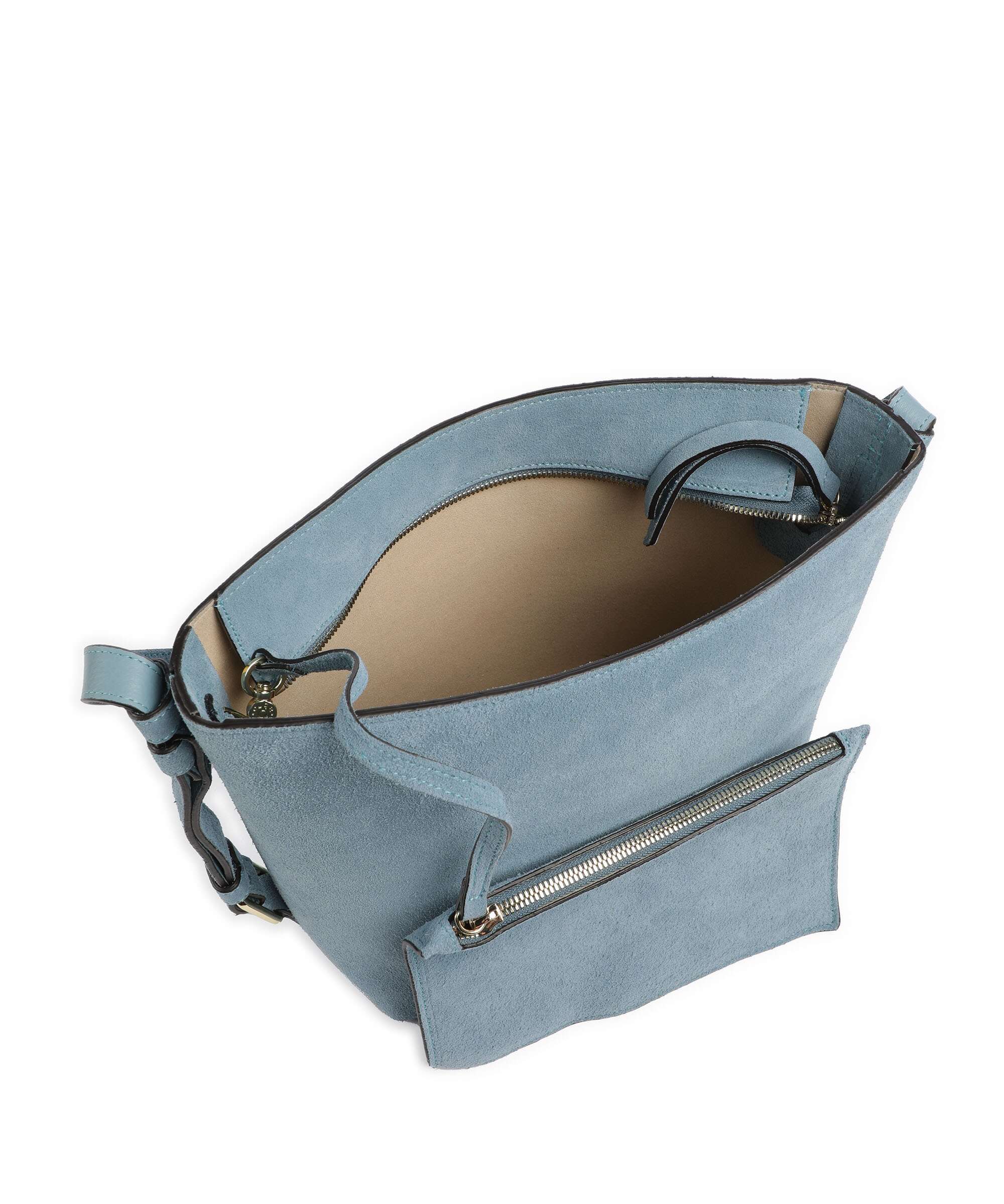 Abro Suede Cosmo Crossbody bag sapphire