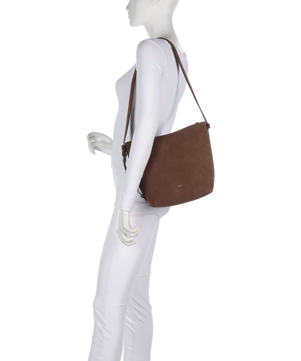 Abro Suede Cosmo Crossbody bag wood