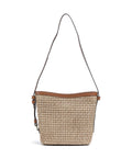 Abro Raffia Cordino Cosmo Crossbody bag caramel/cognac
