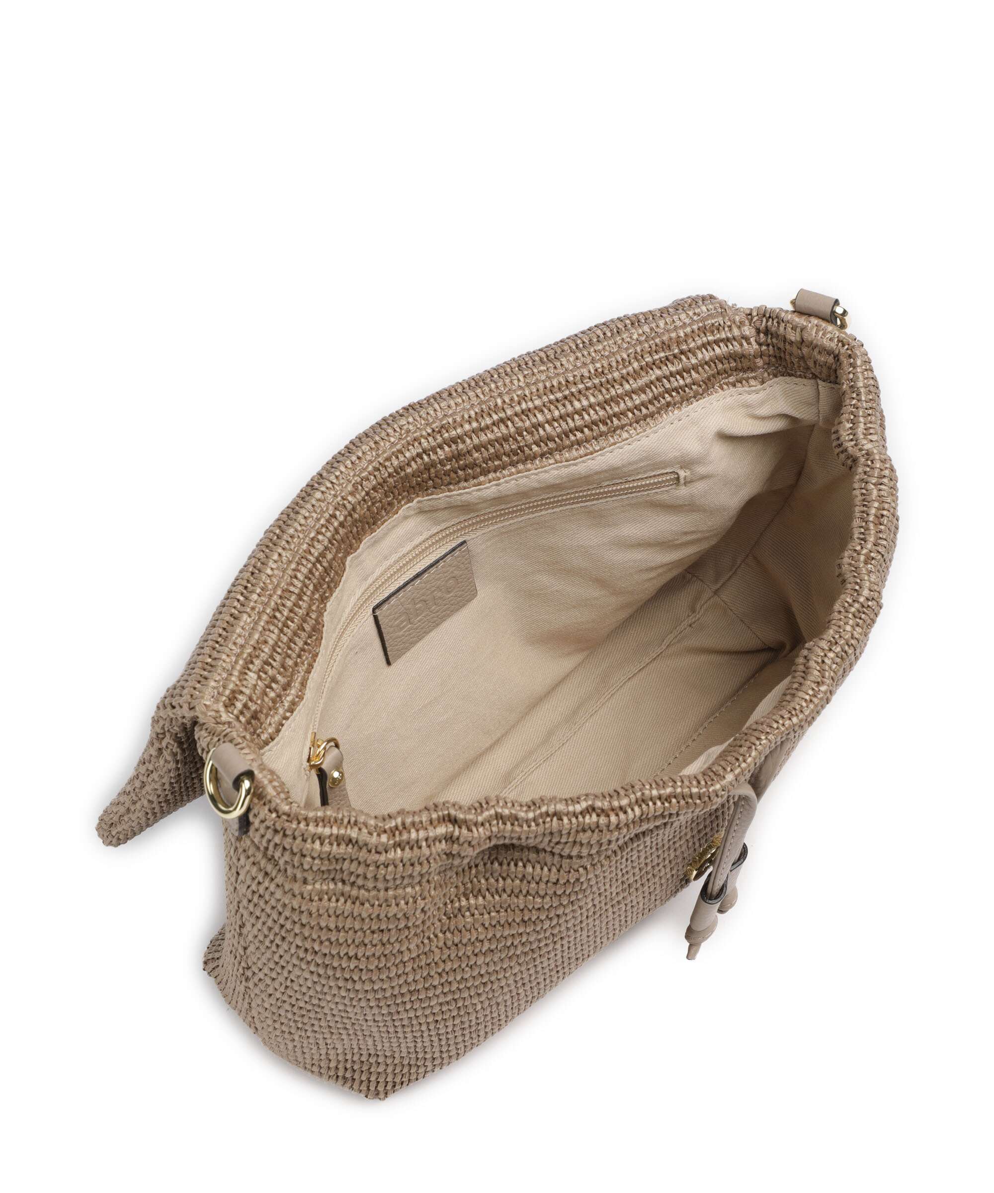 Abro Raffia Classica Temi Medium Shoulder bag siena