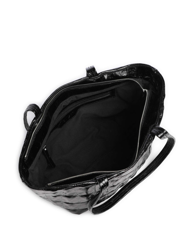 Abro Maxxi Cocco Alba Tote bag black/nickel