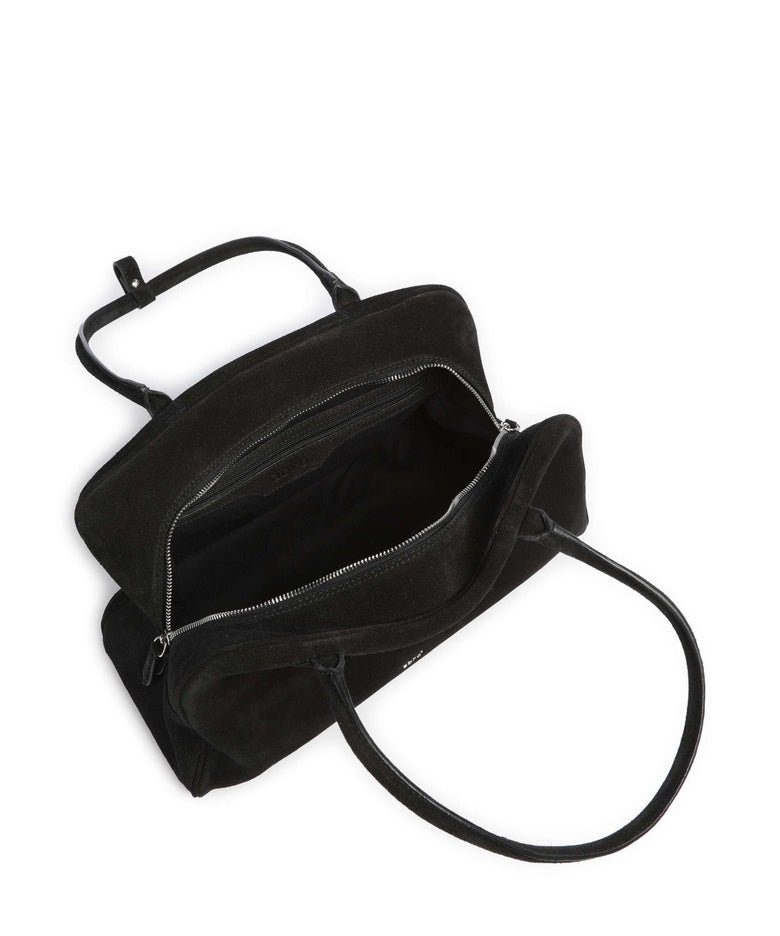 Abro Suede Amara Shoulder bag black/nickel