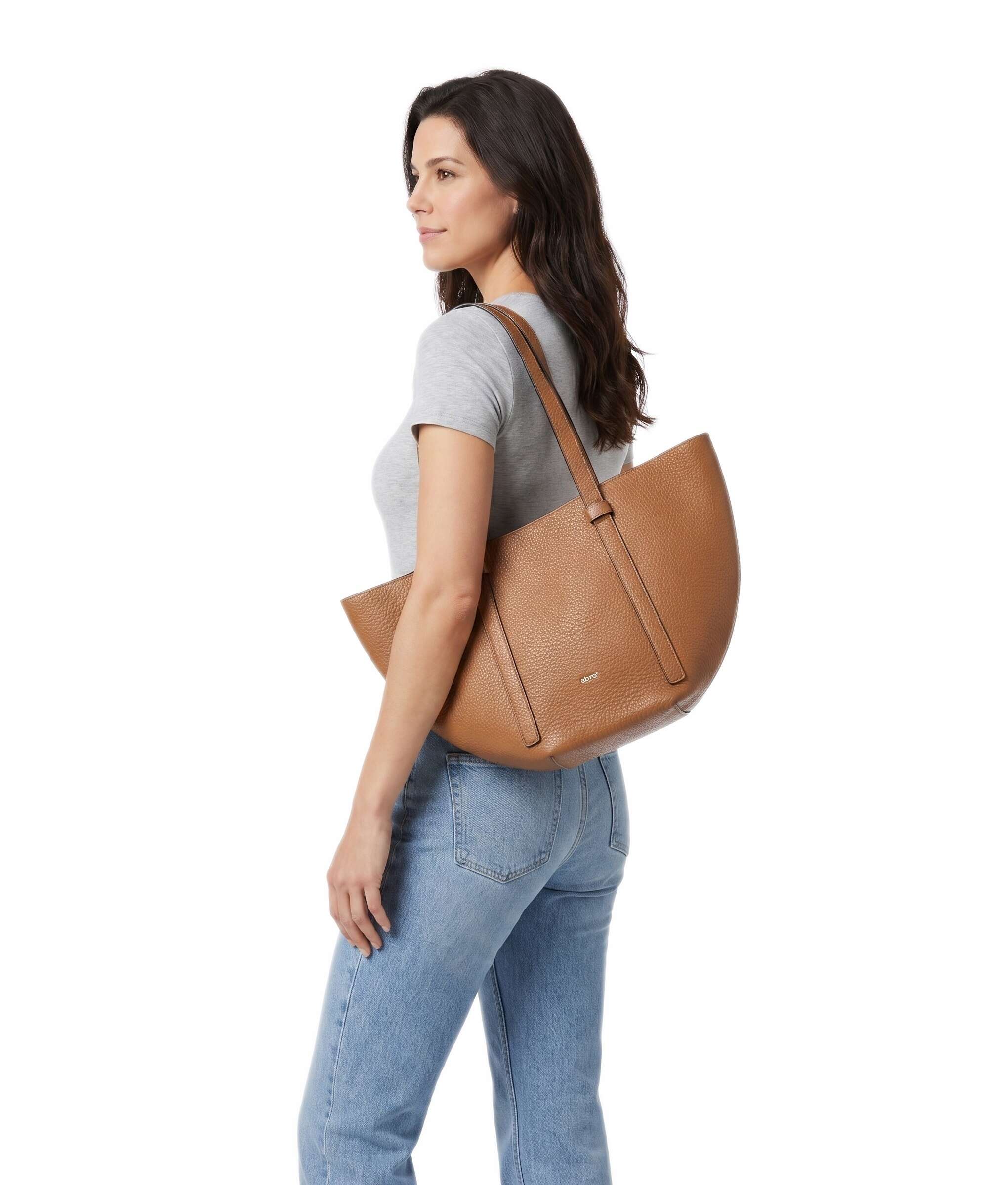 Abro Tekla Cosmo Medium Tote bag cuoio