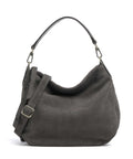 Abro Suede Juna Small Hobo bag grey