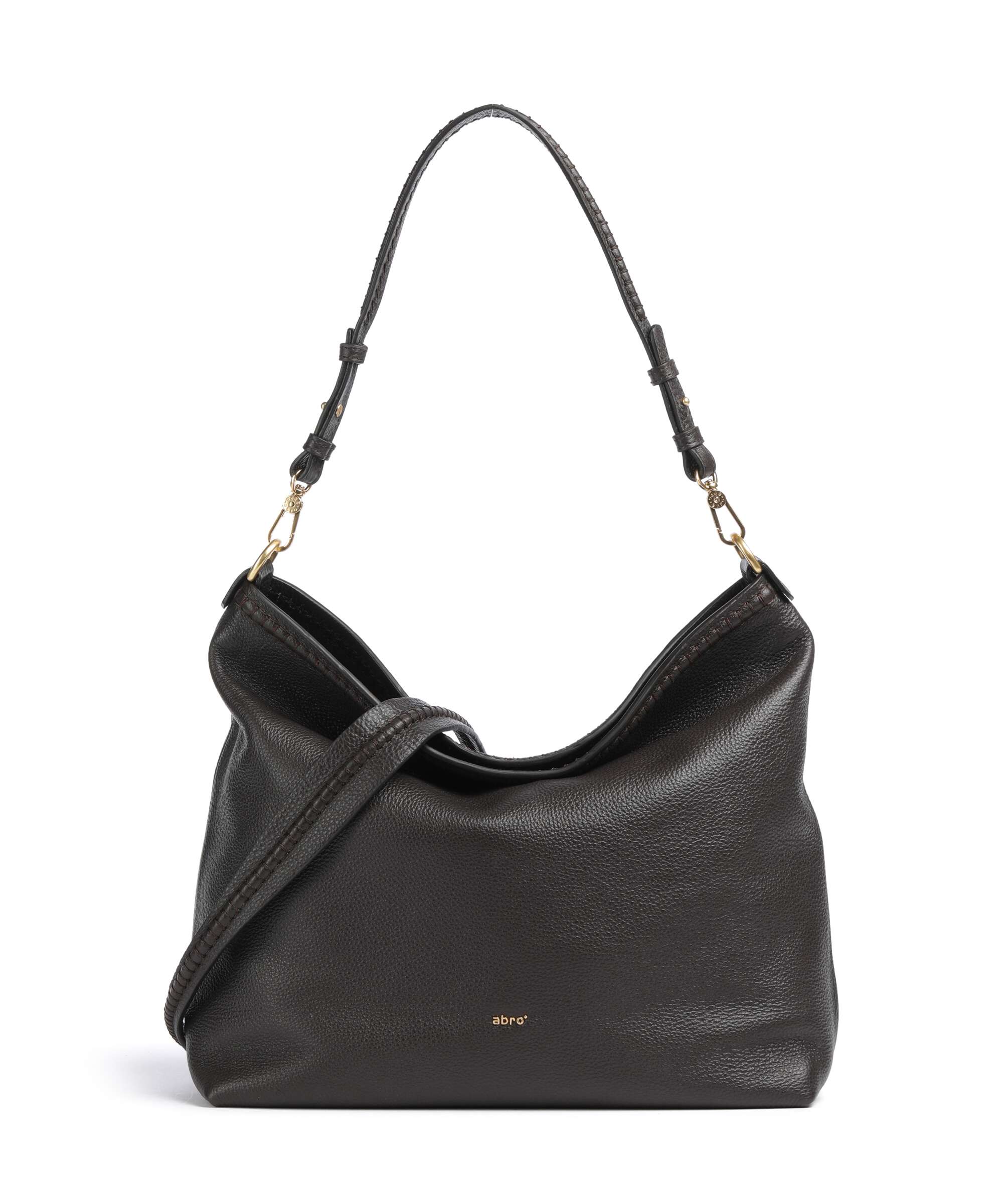 Abro Agave Signature Hobo bag dark brown