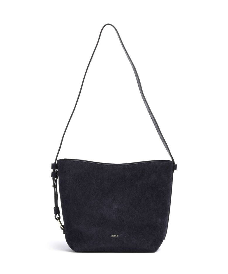 Abro Suede Cosmo Hobo bag navy