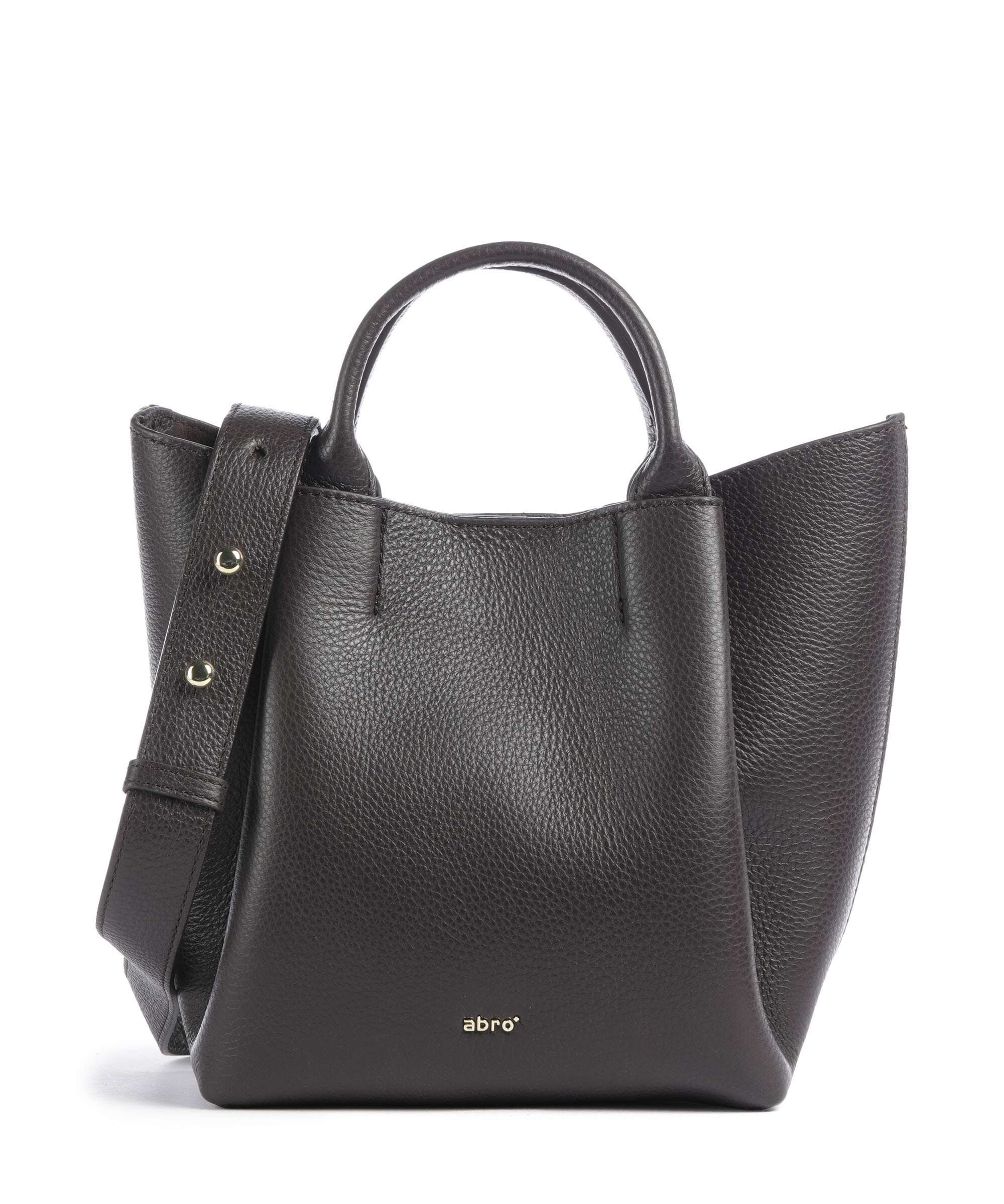 Abro Agave Essential Small Handbag dark brown