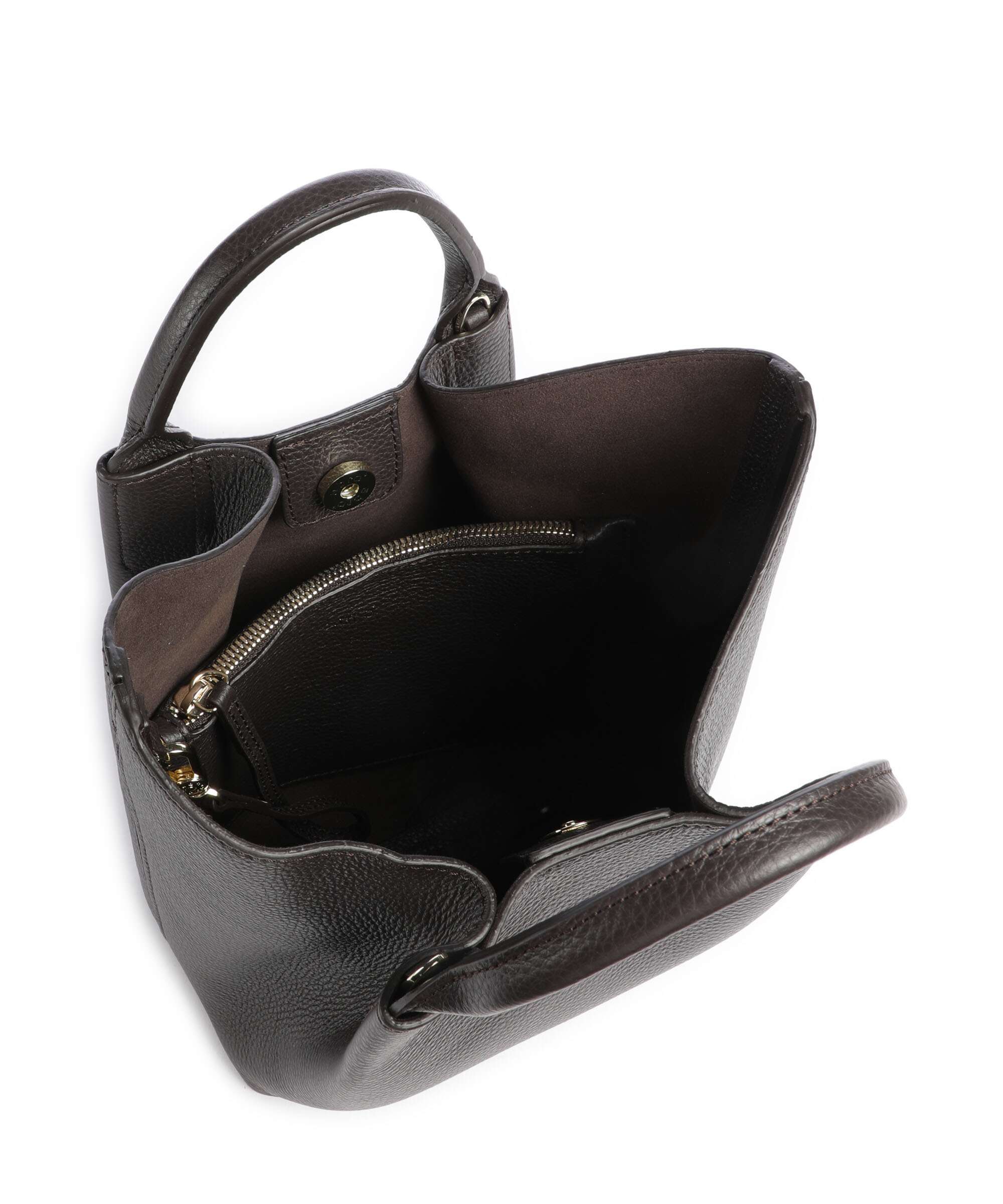 Abro Agave Essential Small Handbag dark brown