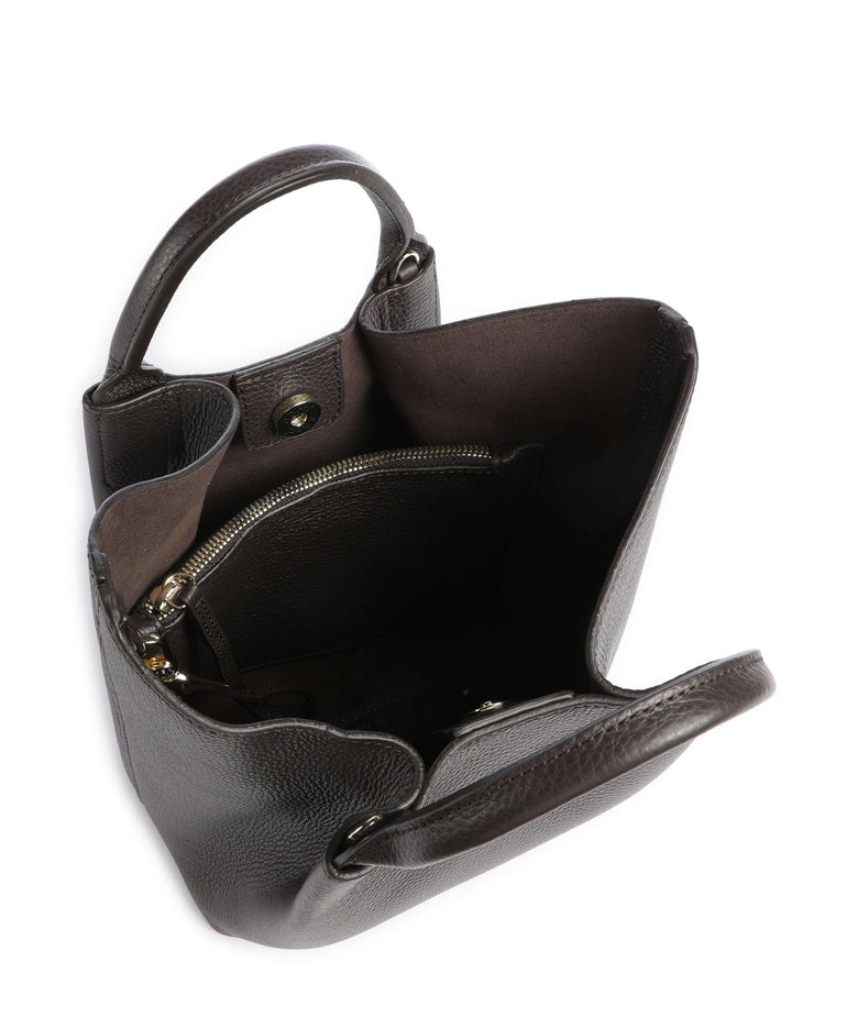 Abro Agave Essential Small Handbag dark brown