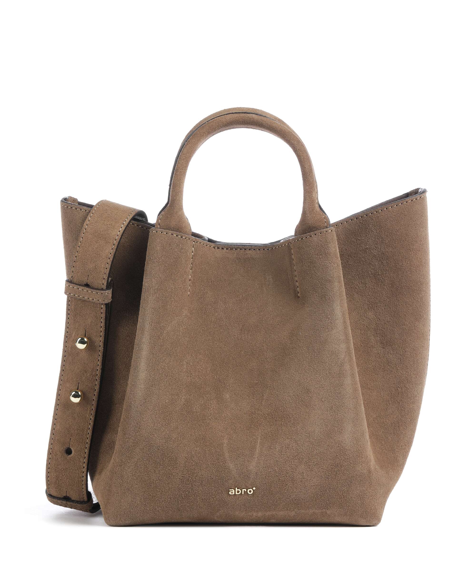 Abro Suede Essential Small Handbag khaki
