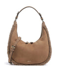 Abro Shearling Nana Mini Shoulder bag cappuccino