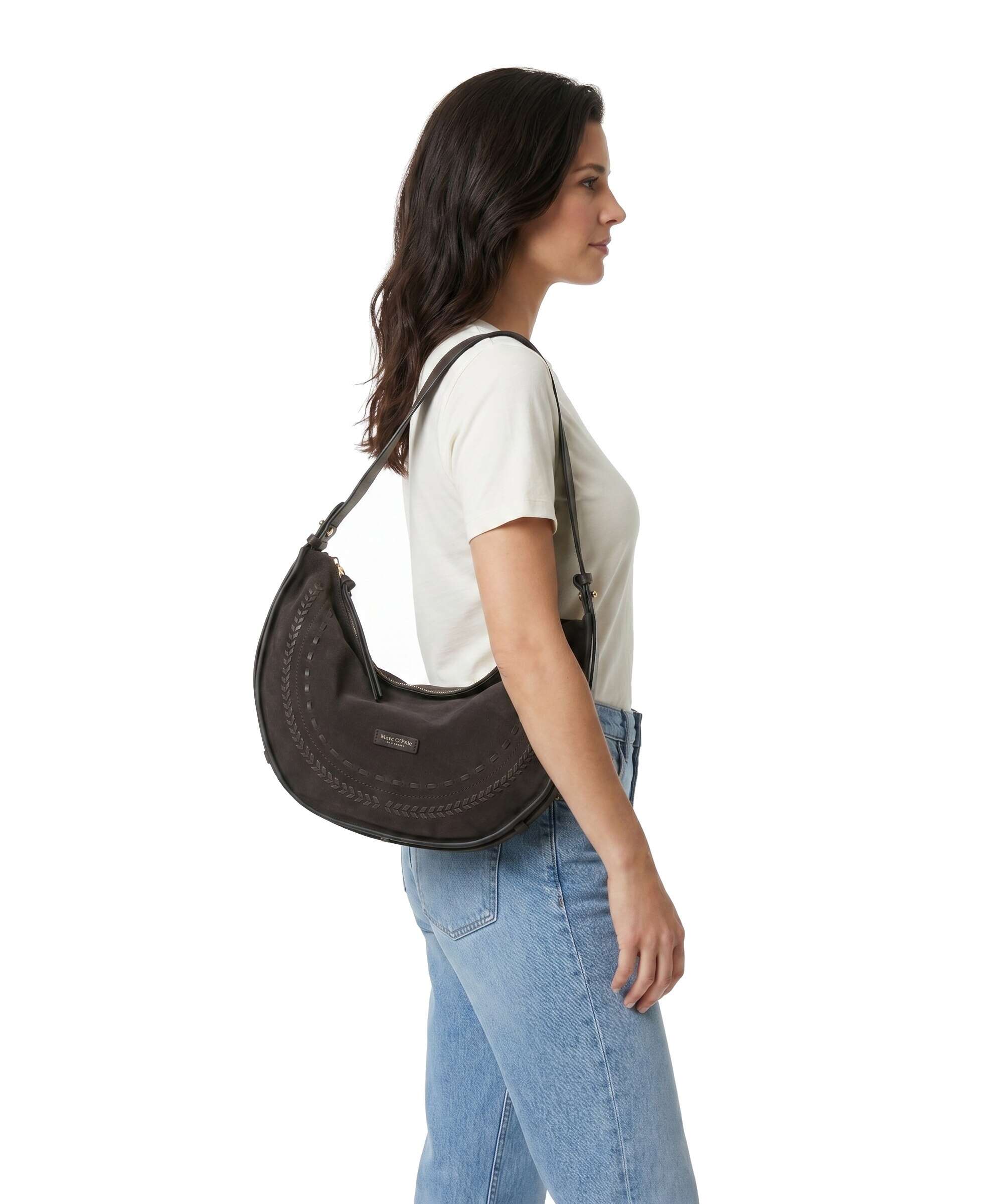 Marc O'Polo Aayda Hobo bag burnt coffee