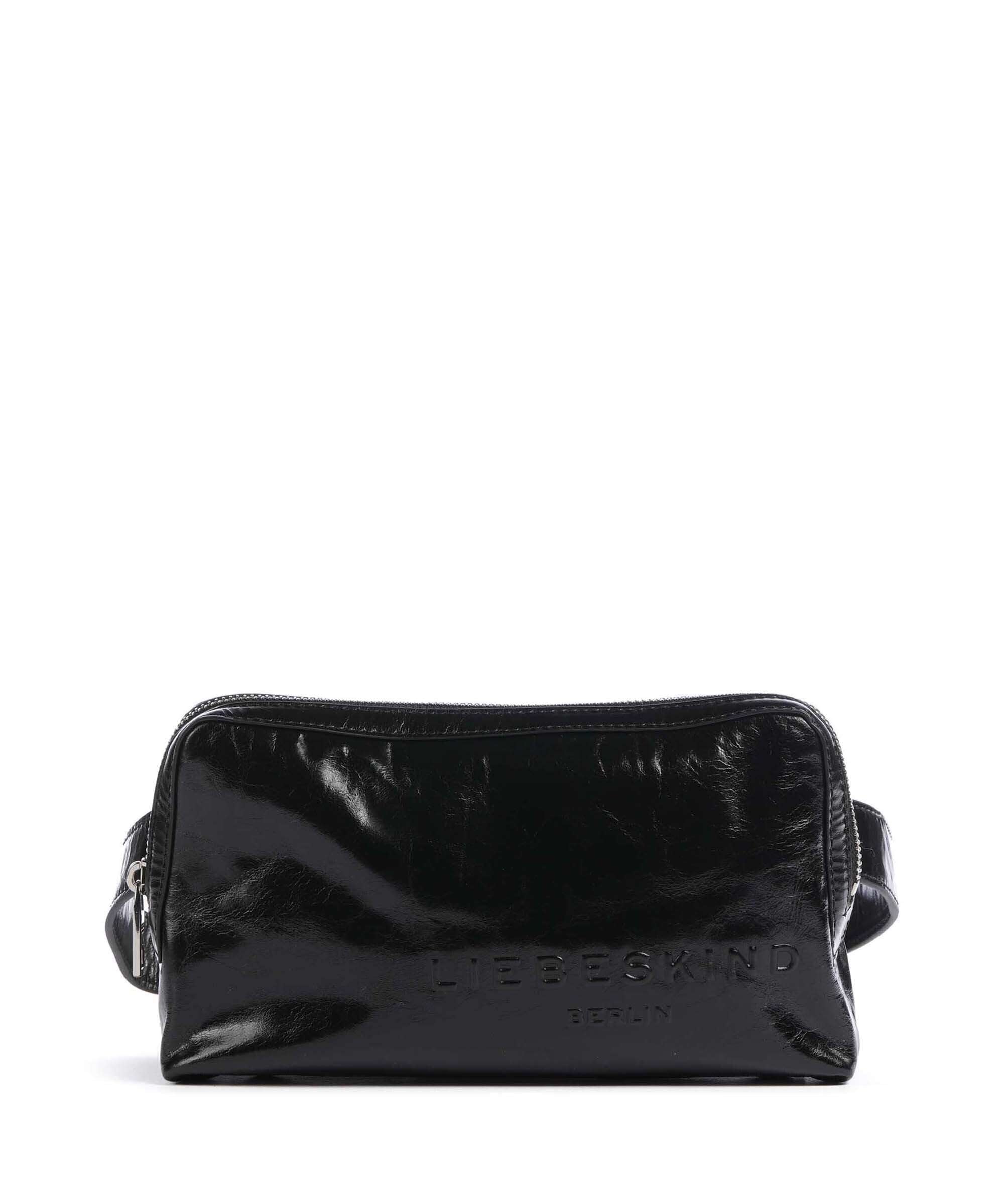 Liebeskind Elvira Paper Touch Crinkle Belt bag black