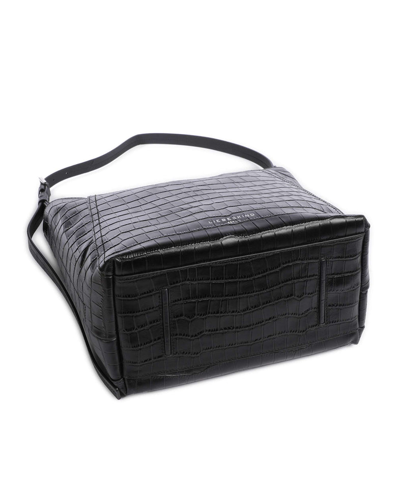Liebeskind Chudy Croco M Hobo bag black