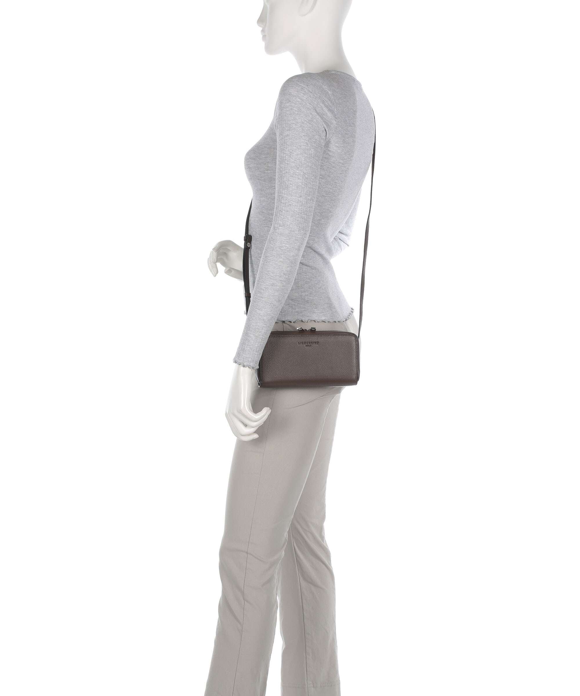 Liebeskind Lou Small Pebble XS Wallet light truffel