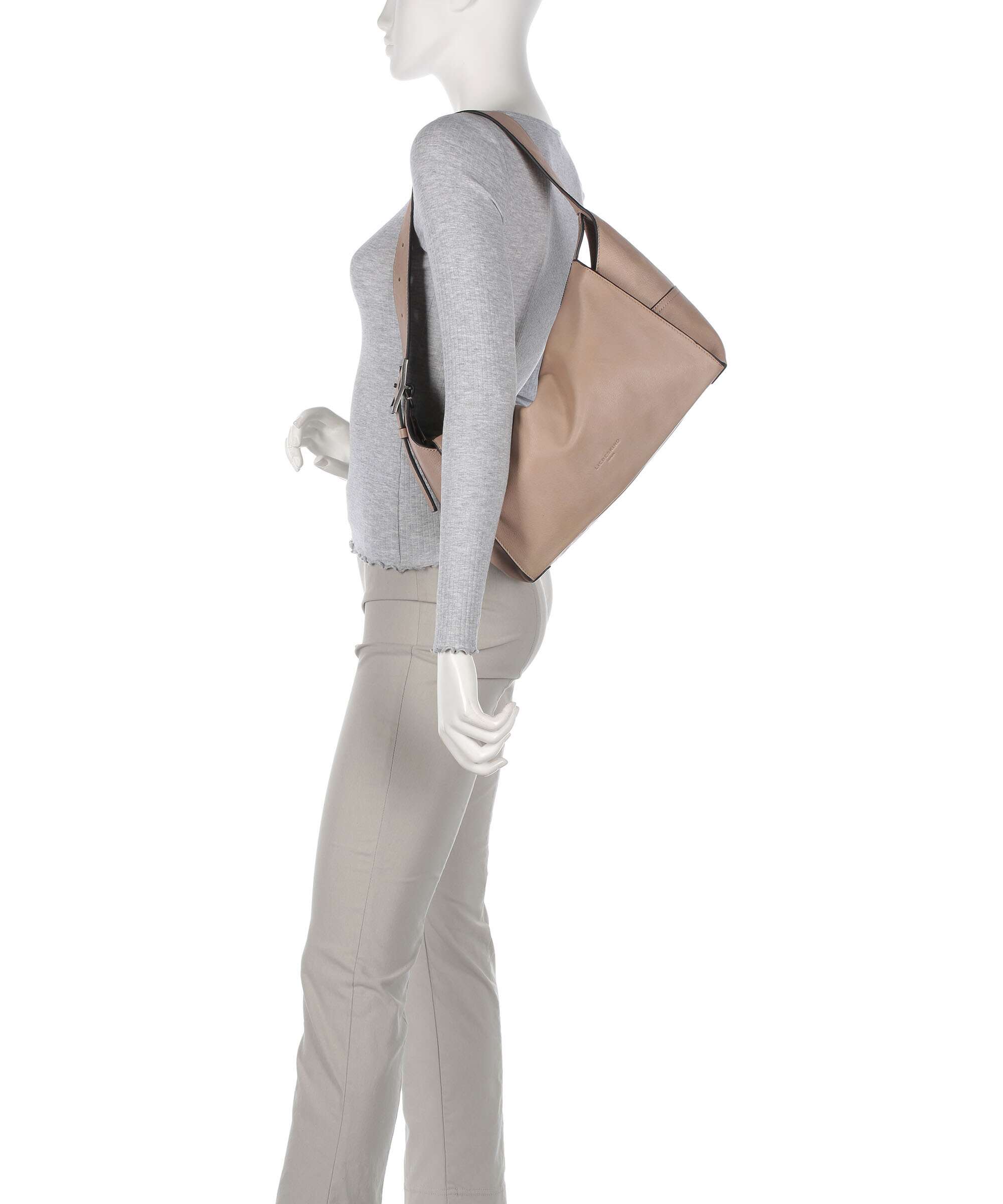 Liebeskind Lou 2 3D Leather M Hobo bag stone